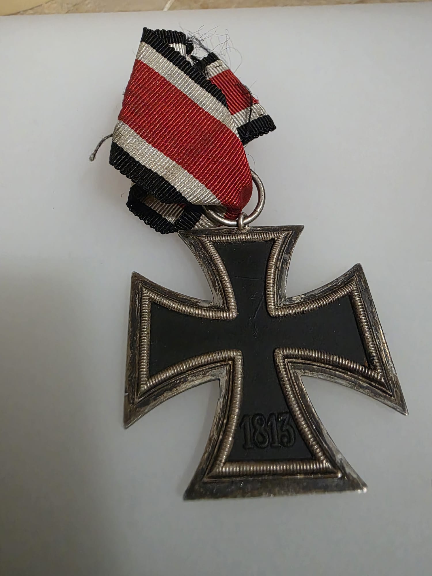 Original WWII German Iron Cross 2nd Class 1939 EK2 with Ribbon - Image 4