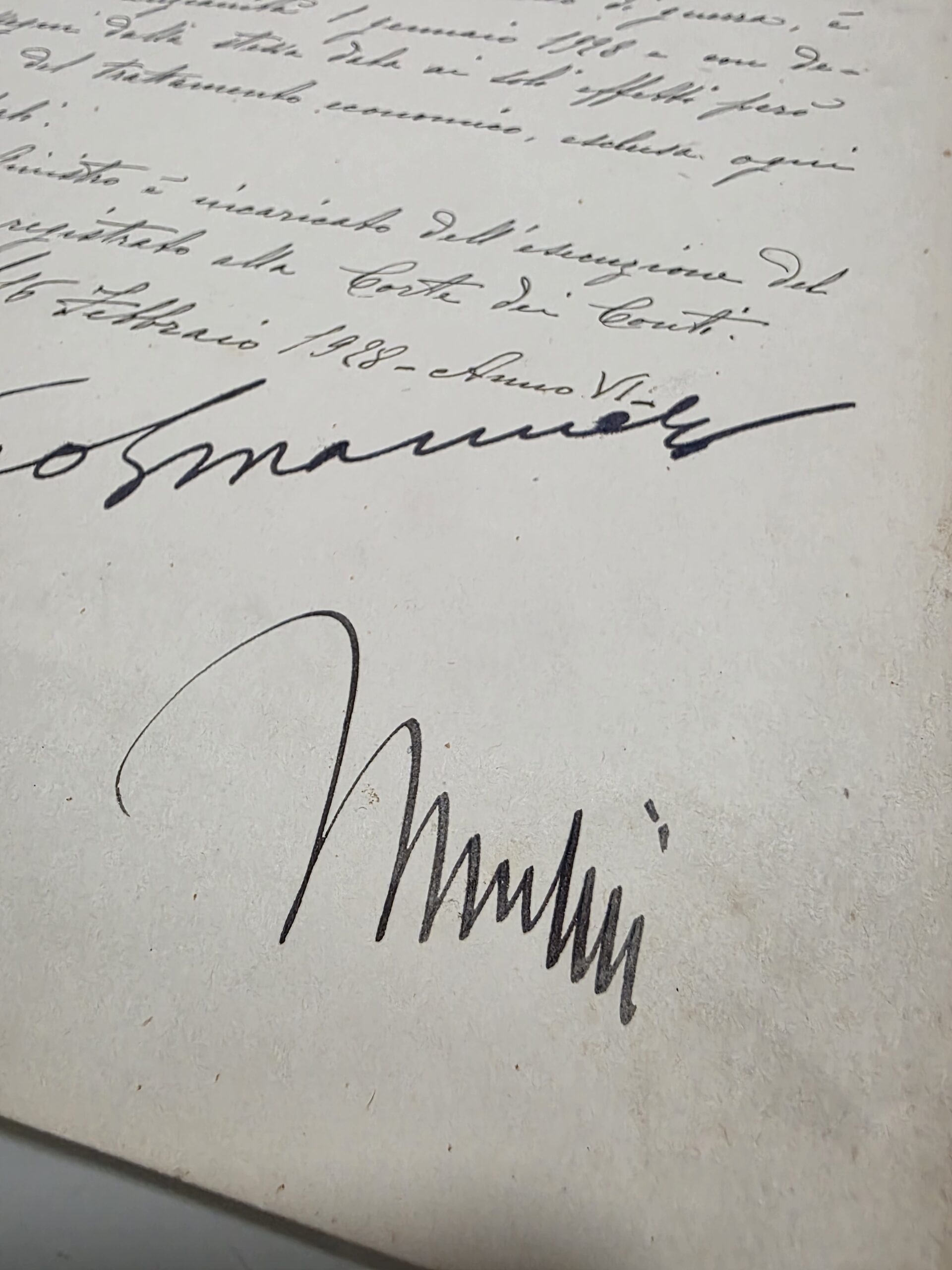 Benito Mussolini signature