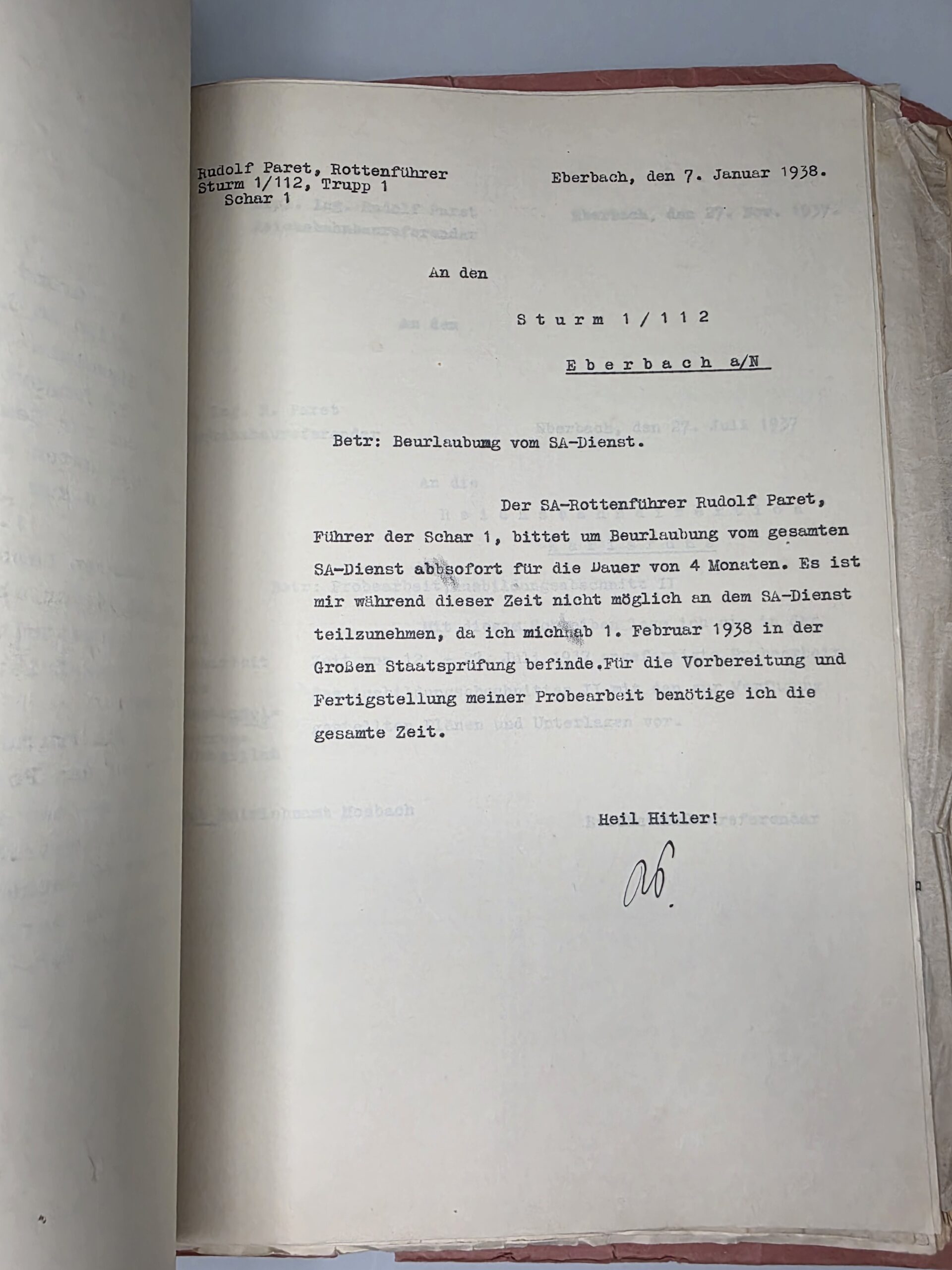 Rudolf Paret Reichsbahn, SA & Wehrmacht Galicia Document Estate - Image 6