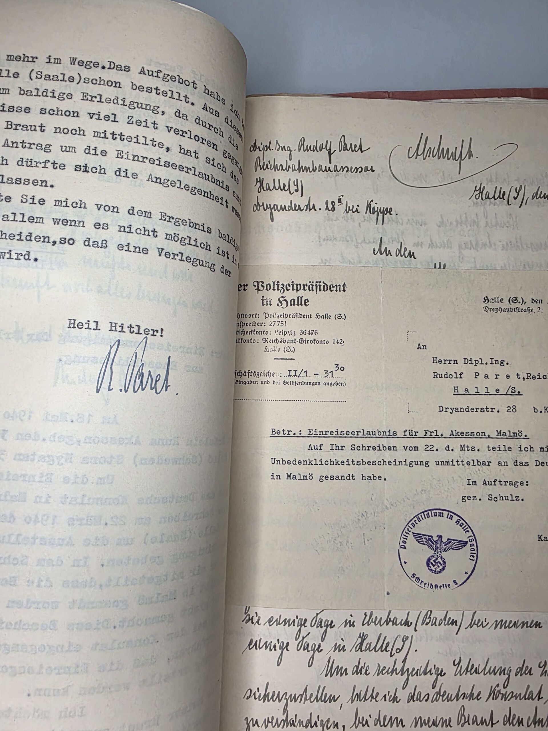Rudolf Paret Reichsbahn, SA & Wehrmacht Galicia Document Estate - Image 9