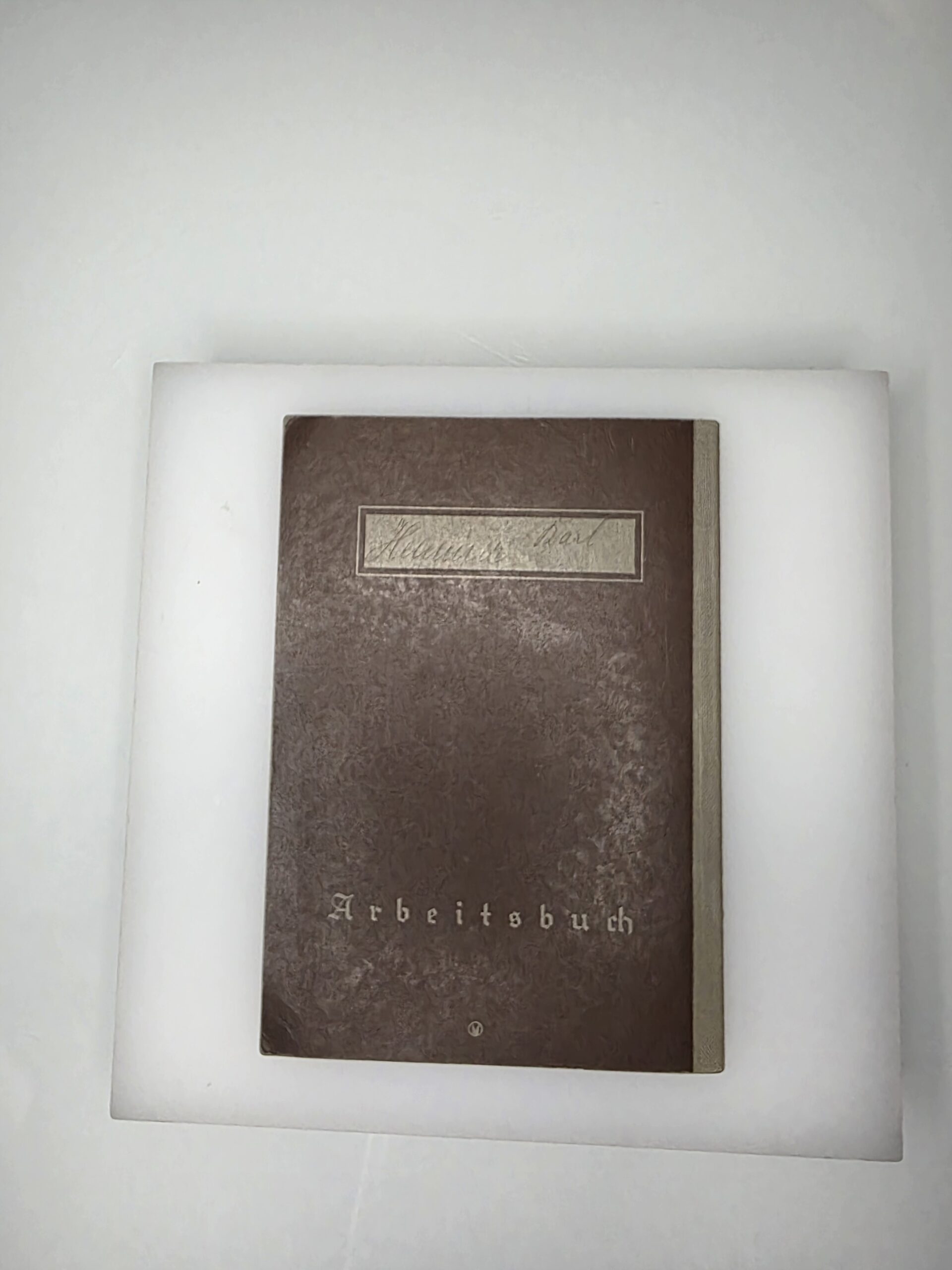 Karl Schirmer German Arbeitsbuch, Deutsches Reich Work Book, 1935 - Image 5