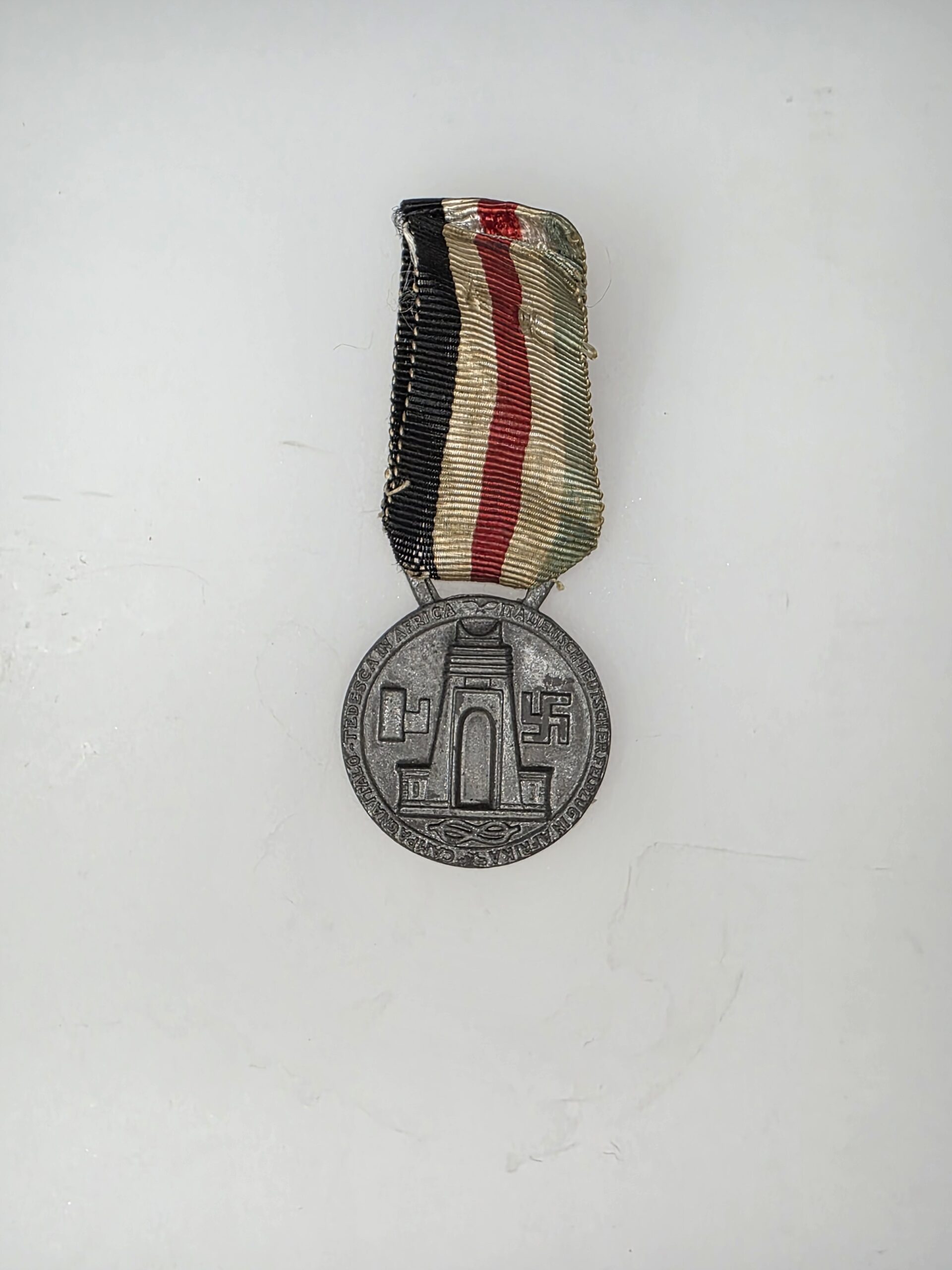 Italian-German Africa Campaign Medal with Original Ribbon - Image 3