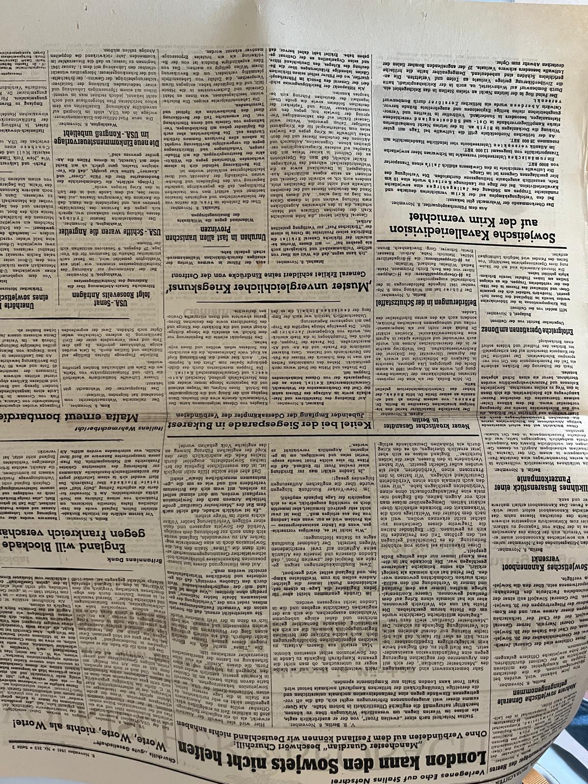 Völkischer Beobachter 9 November 1941 Berlin Edition – Munich Speech, Eastern Front & Luftwaffe Reports - Image 10