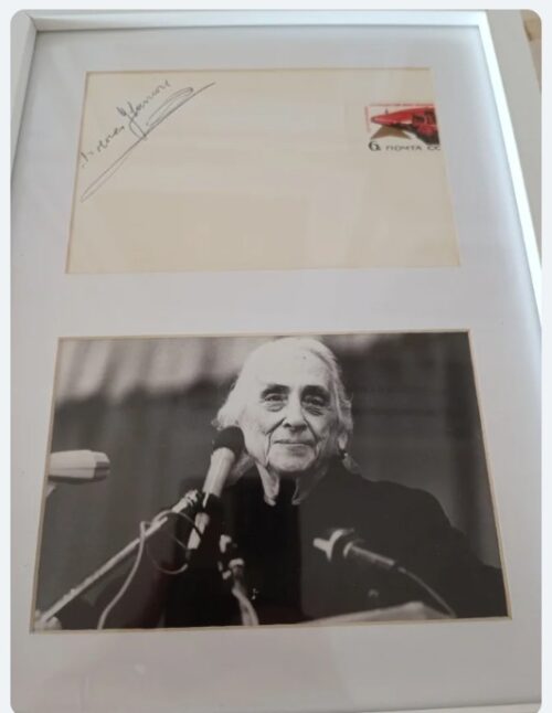 Dolores Ibarruri signed Soviet envelope with portrait photo