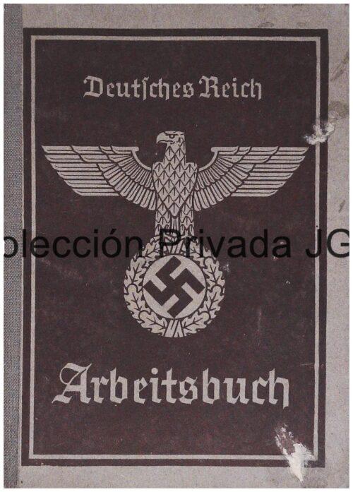 1942 Polish civilian Arbeitsbuch original cover