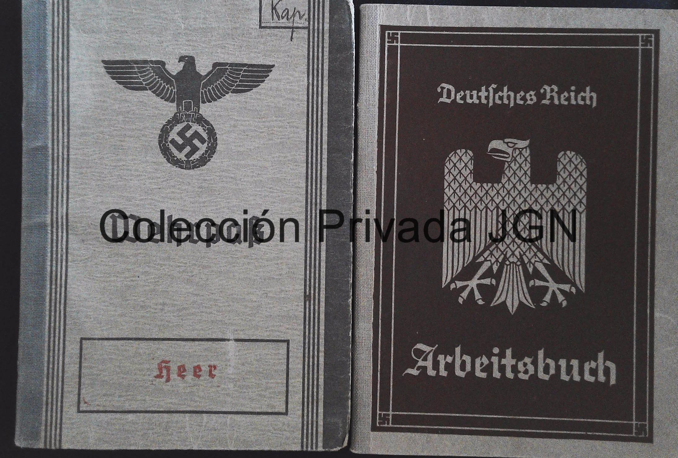 Original Wilhelm Kappler WWII Document Group – Wehrpass, Arbeitsbuch and Ahnenpass - Image 2