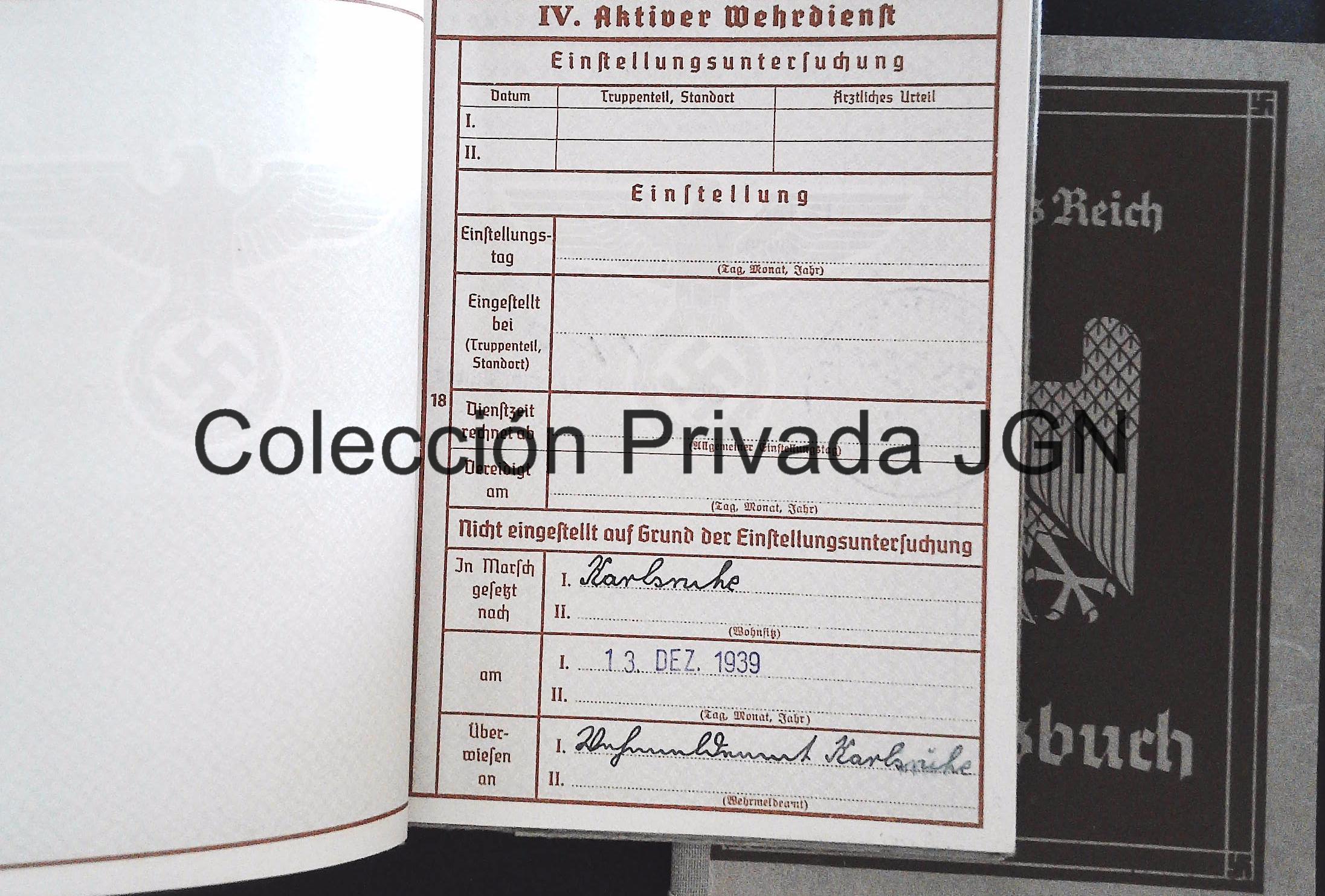 Original Wehrpass and Arbeitsbuch from the Kappler archive