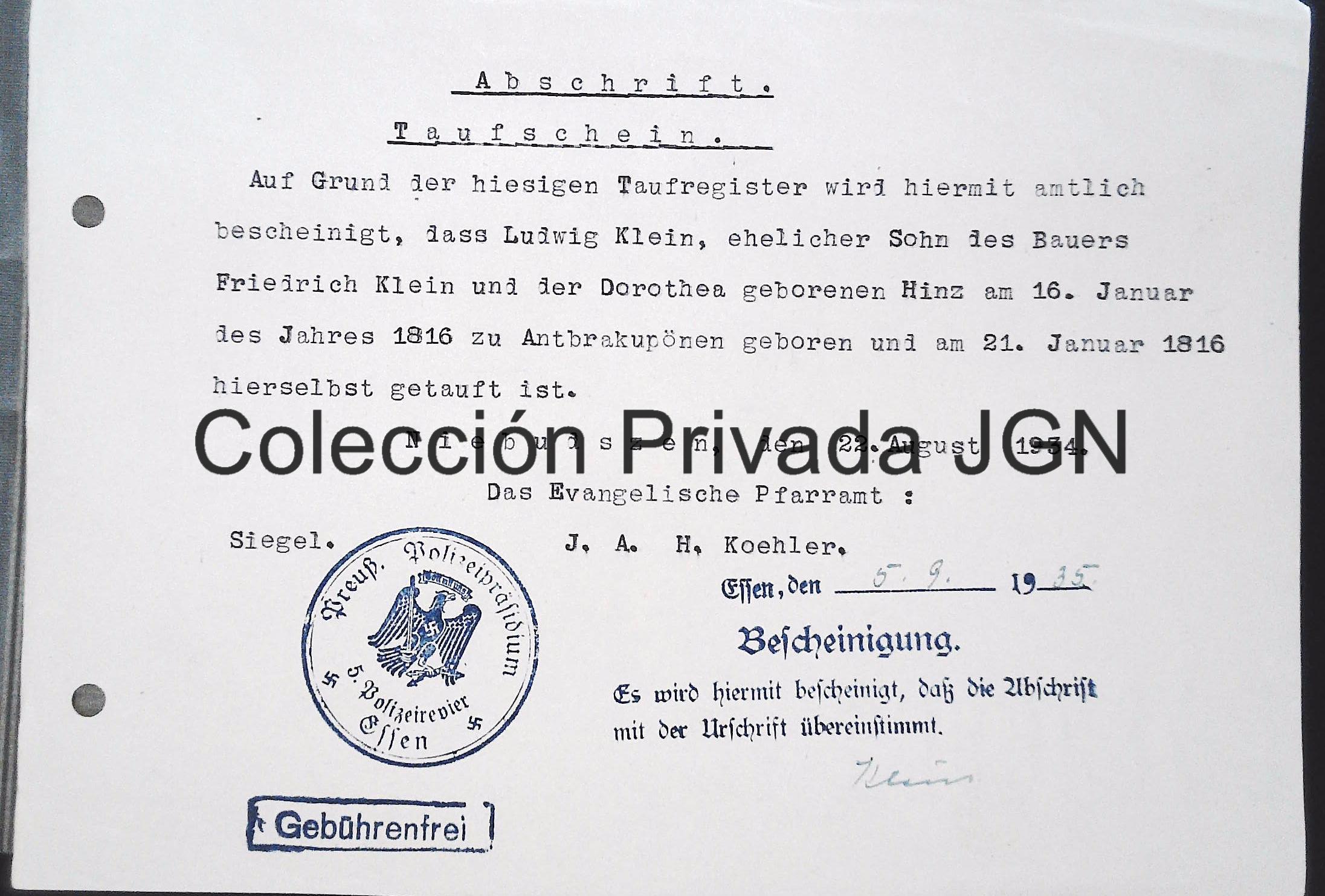 Original Wehrpass and Arbeitsbuch from the Kappler archive