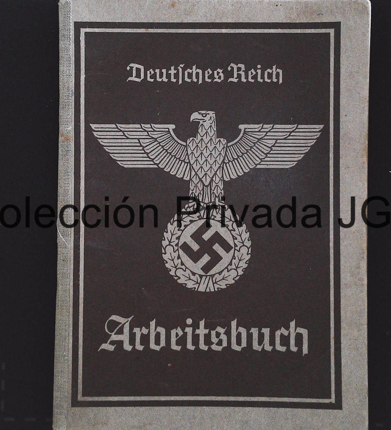 WWII German Arbeitsbuch original cover