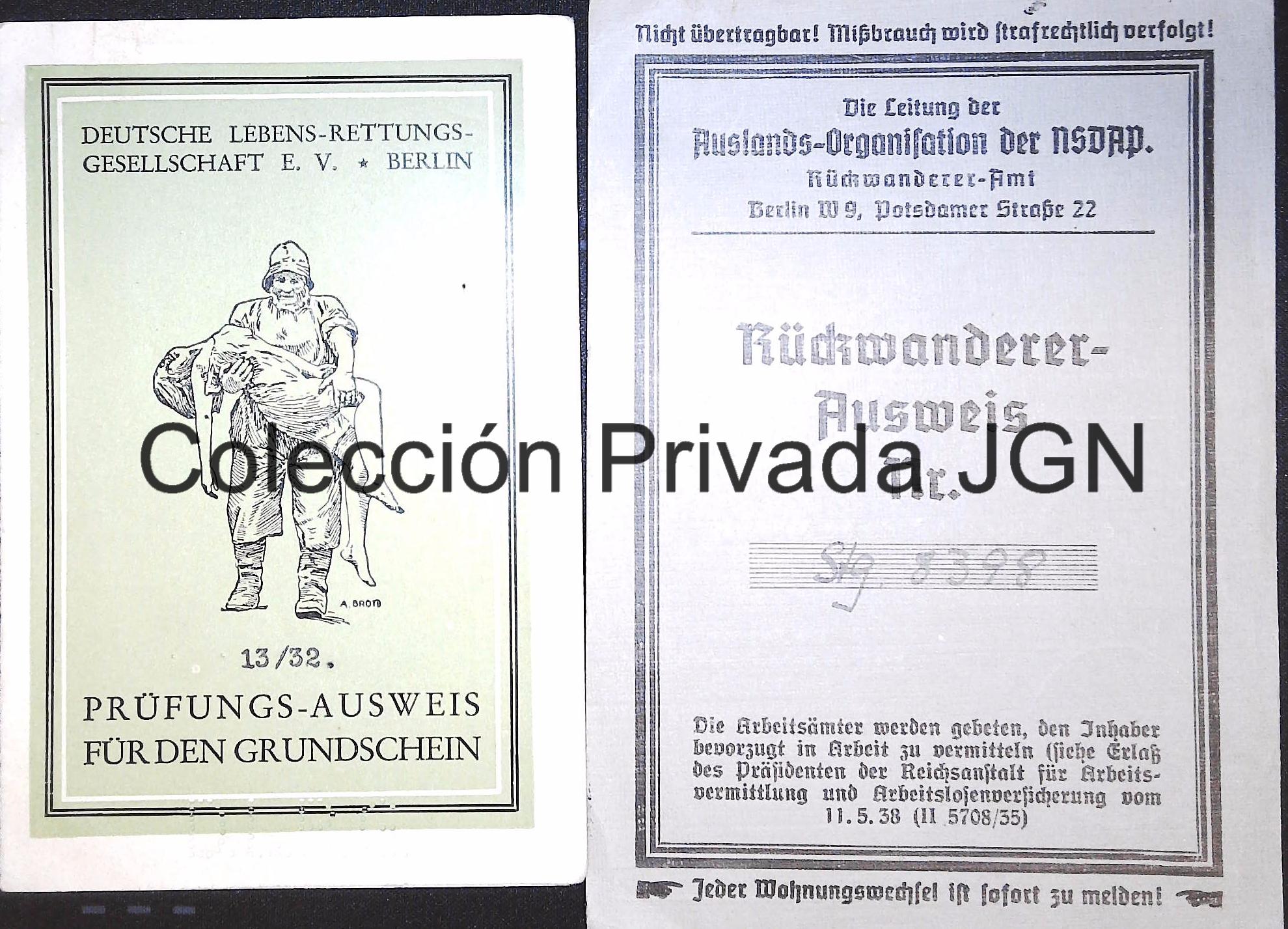 WWII German documents Karl Siebrecht Hans Kallas