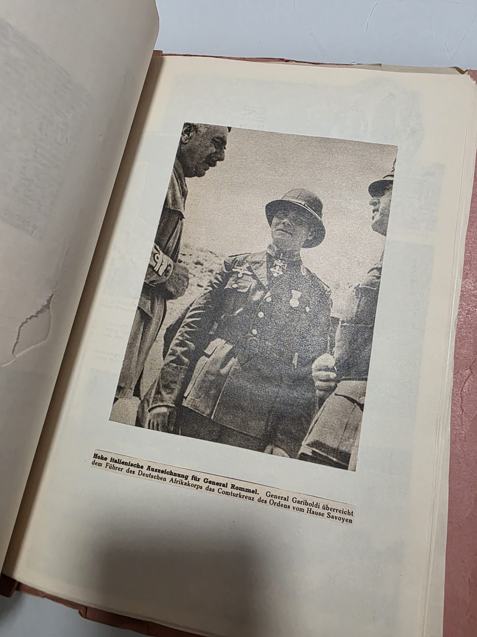 Original WWII German Luftwaffe Scrapbook – Rommel, Mölders, Galland & Ihlefeld - Image 7
