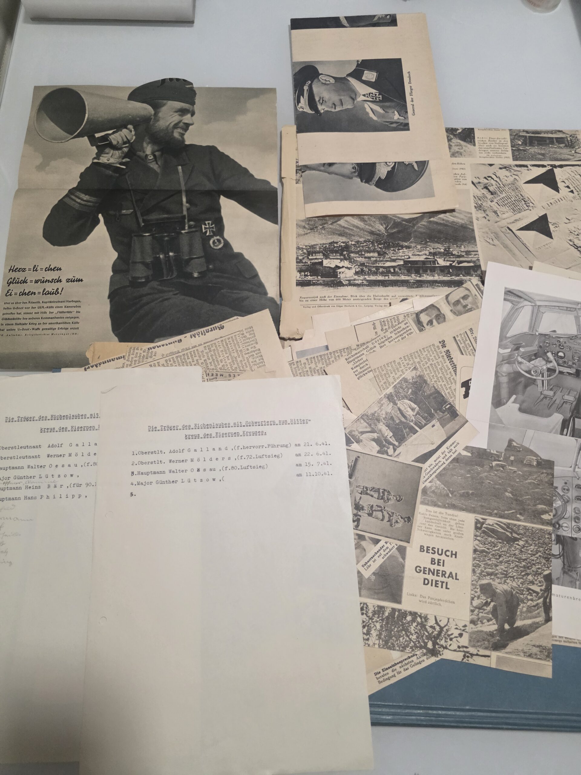 WWII German Luftwaffe Press Archive – Marseille, Rommel & Knight’s Cross Original - Image 7