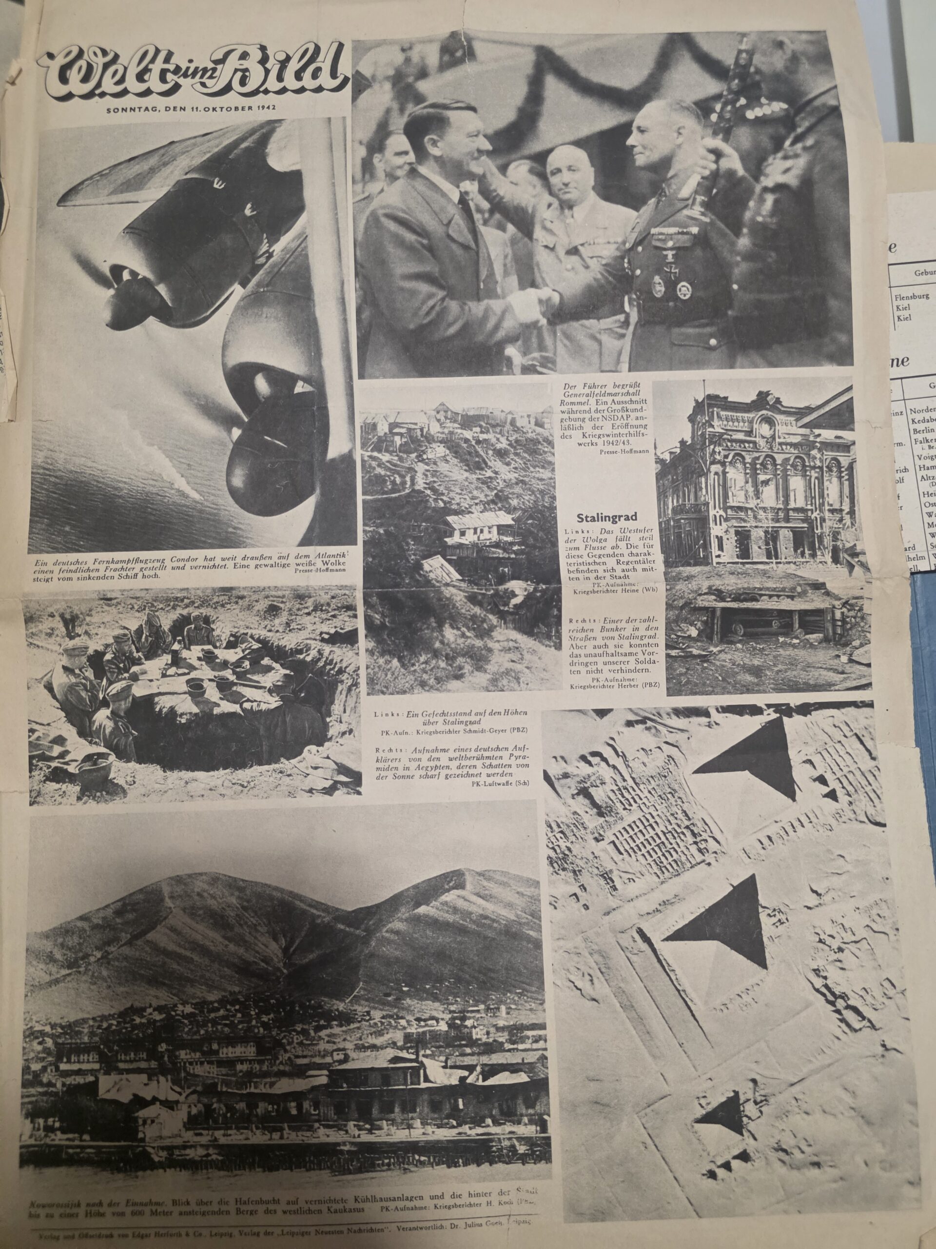 WWII German Luftwaffe Press Archive – Marseille, Rommel & Knight’s Cross Original - Image 5