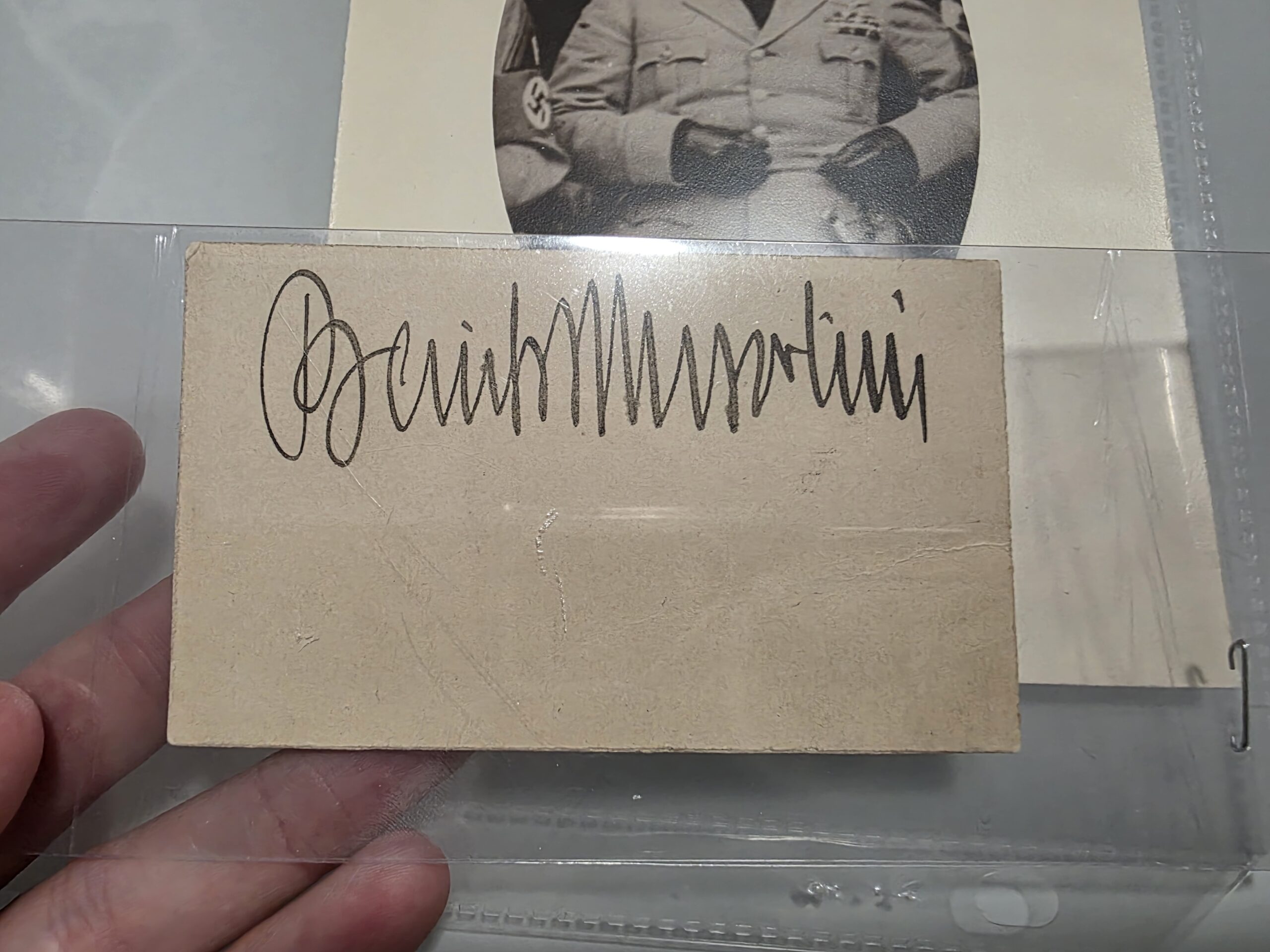 Benito Mussolini Autograph – Original Signed Cut with Photo Mount - Image 2