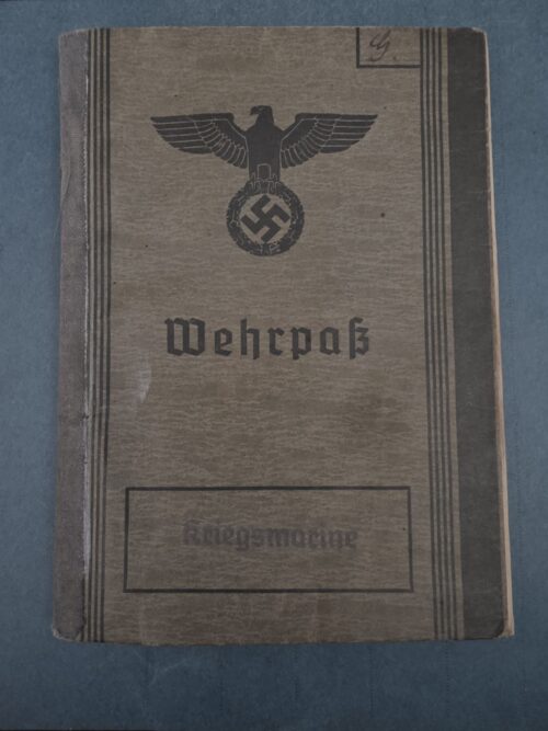 Original Kriegsmarine Wehrpass WWII German military service book