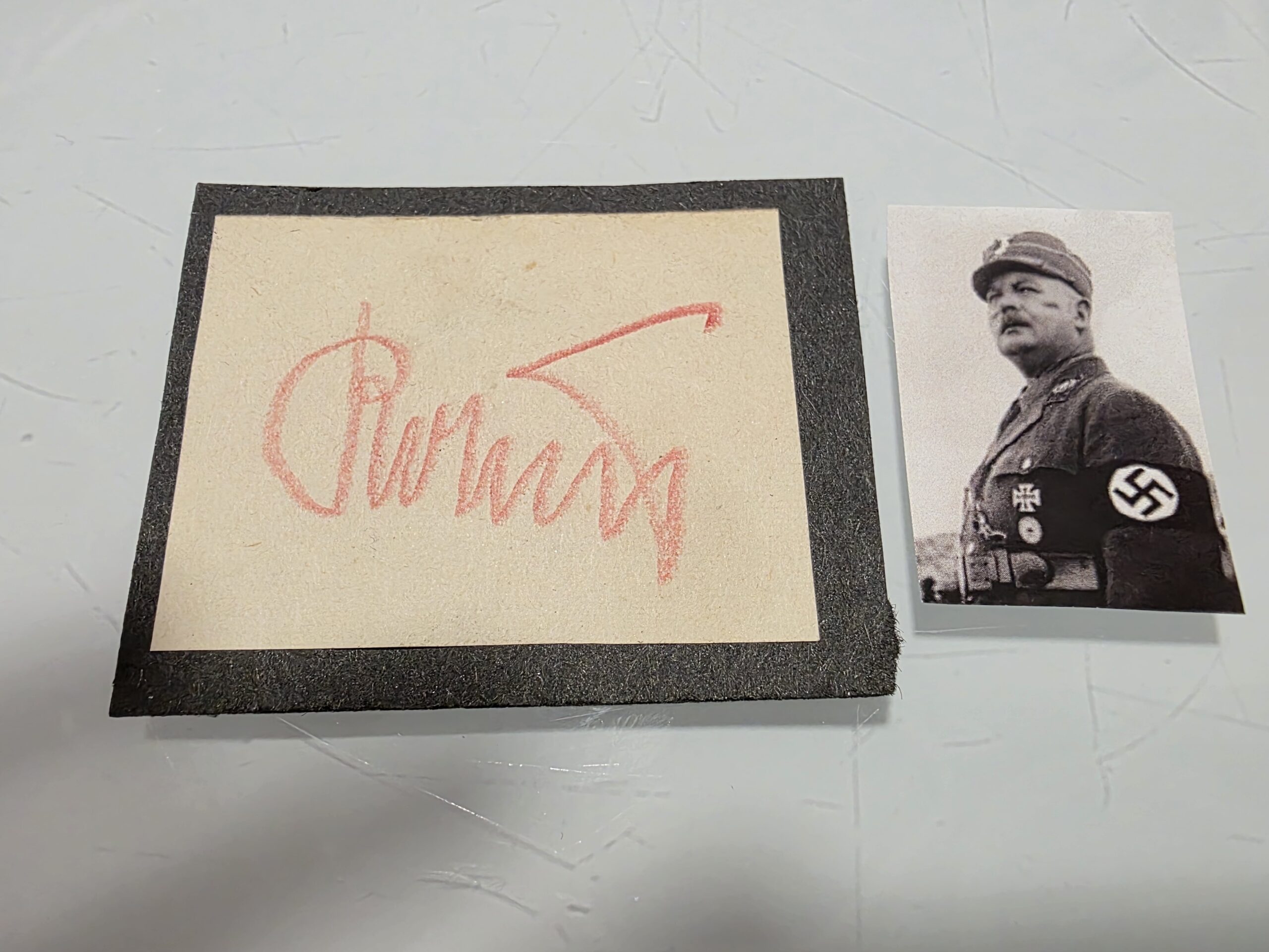 Original Ernst Röhm Red Pencil Cut Signature – SA Chief Historical Autograph - Image 4