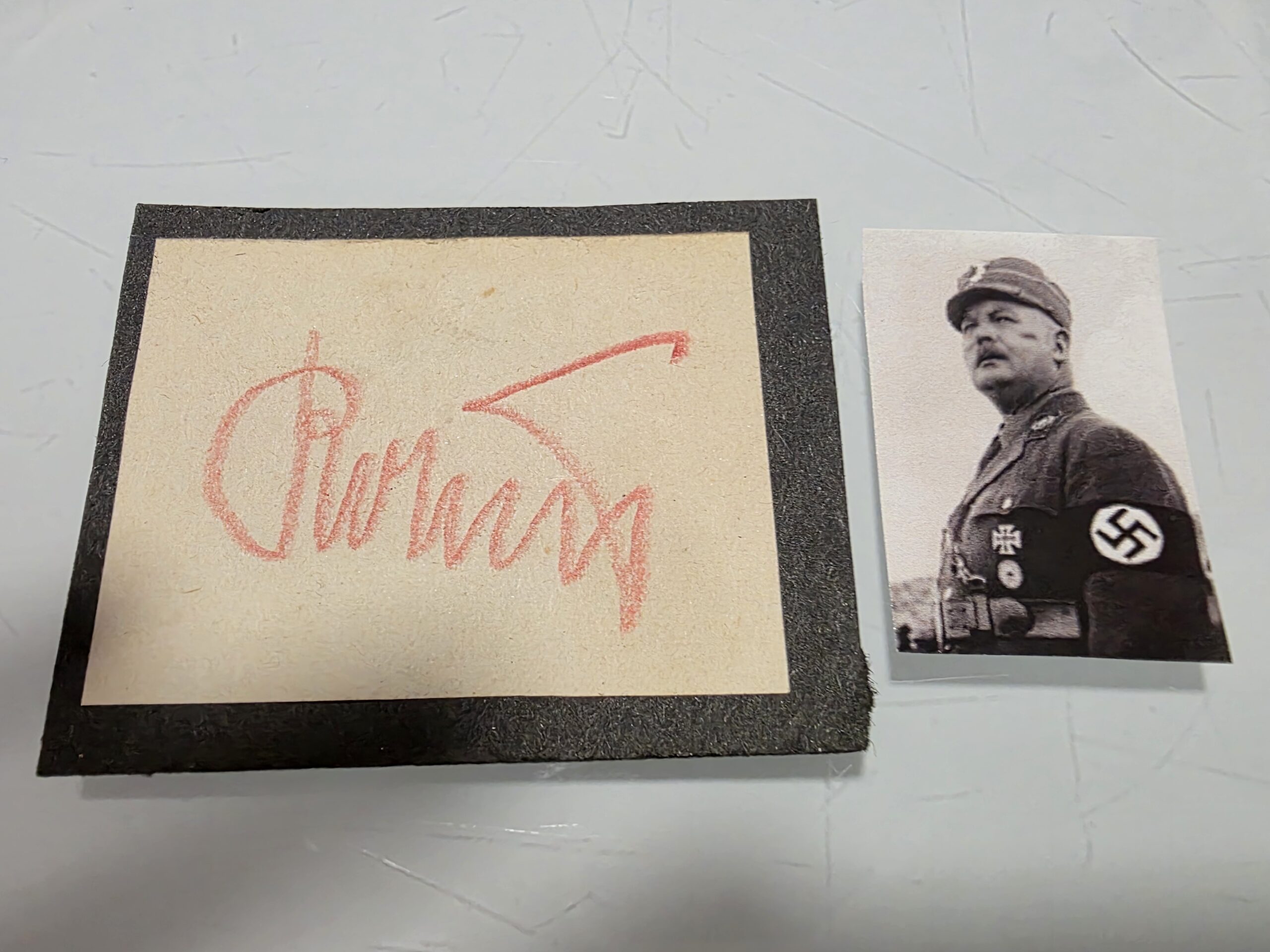 Original Ernst Röhm Red Pencil Cut Signature – SA Chief Historical Autograph - Image 3