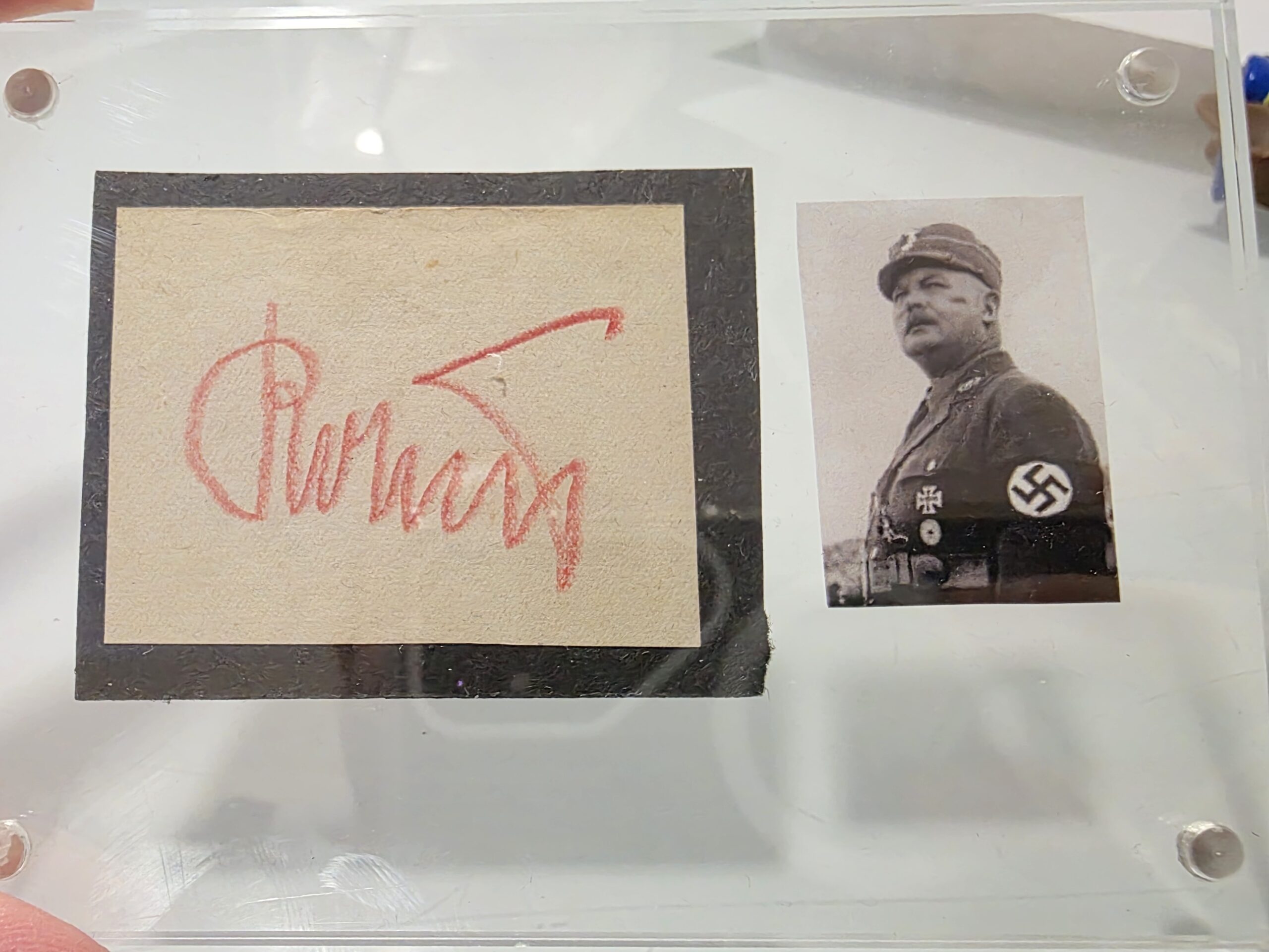 Original Ernst Röhm Red Pencil Cut Signature – SA Chief Historical Autograph - Image 2