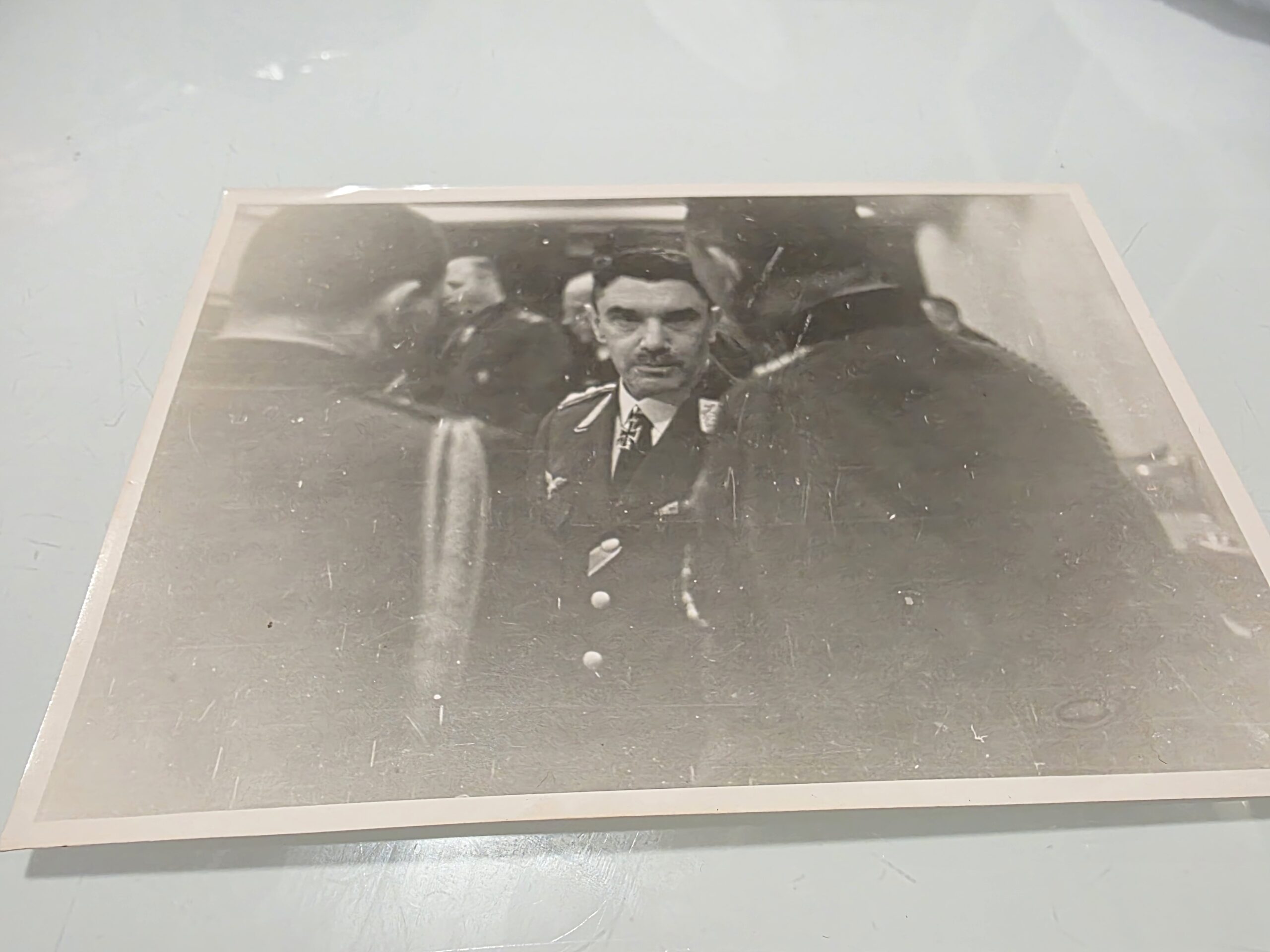 Original WWII Alexander Löhr signed Photograph with Reverse - Image 3