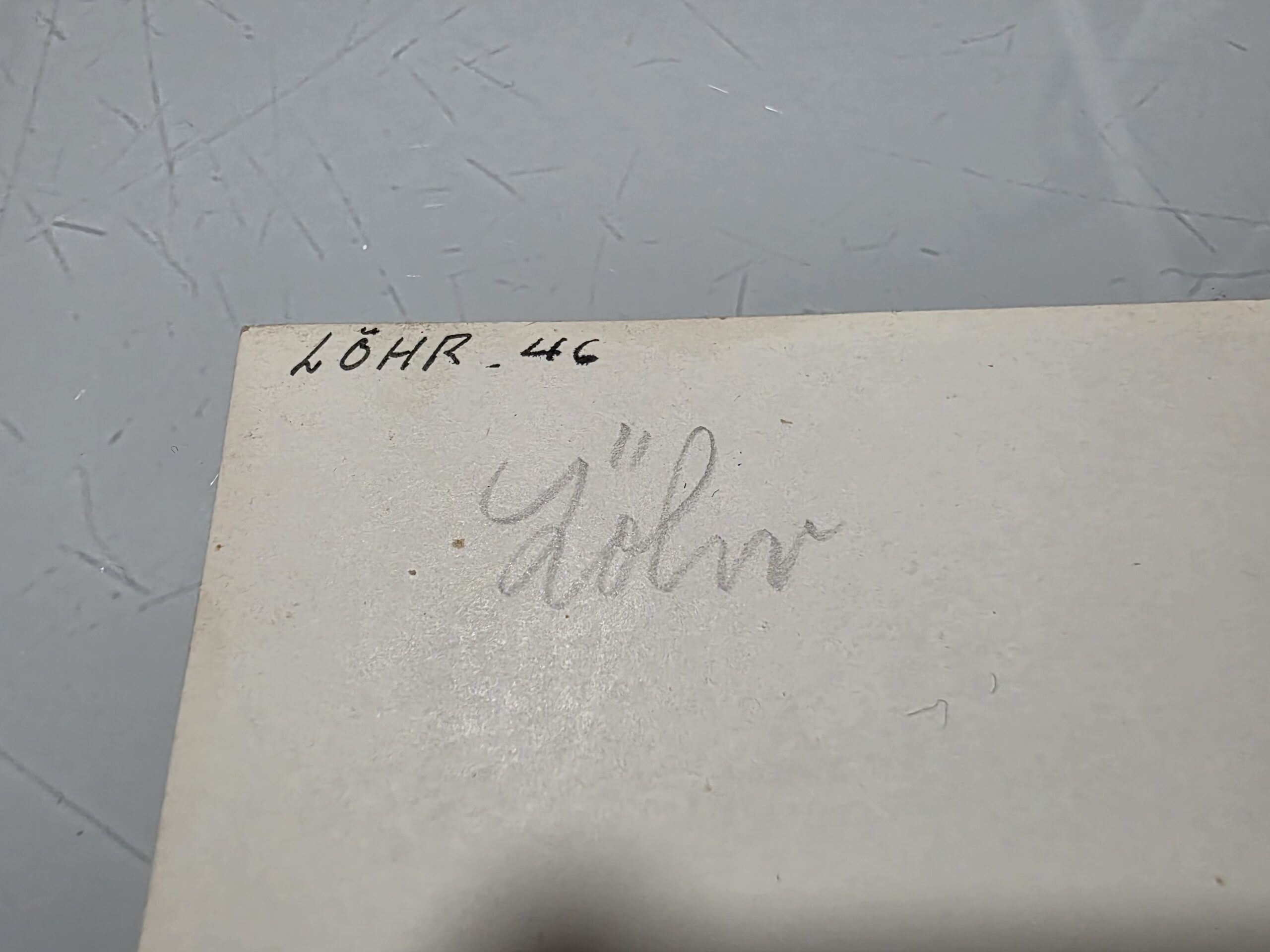 Original WWII Alexander Löhr signed Photograph with Reverse - Image 5