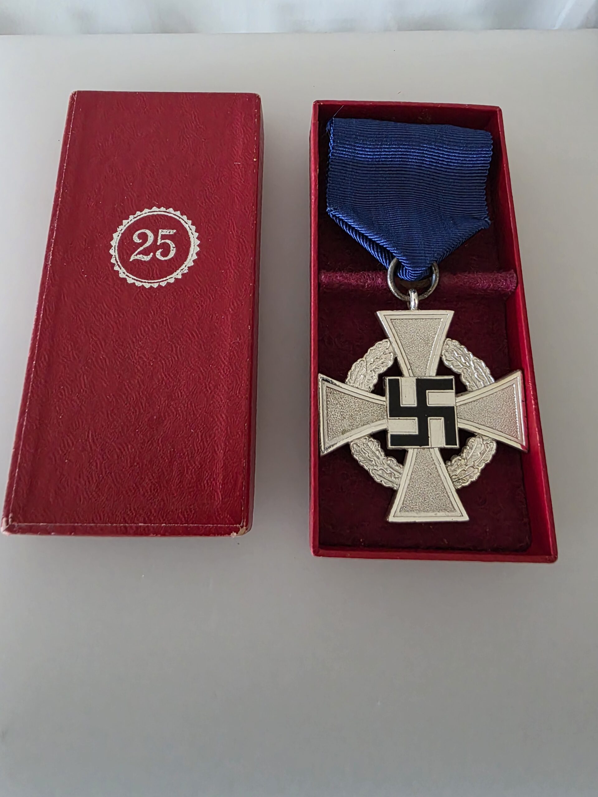 WWII German 25 Year Faithful Service Cross – C.F. Zimmermann Cased - Image 4