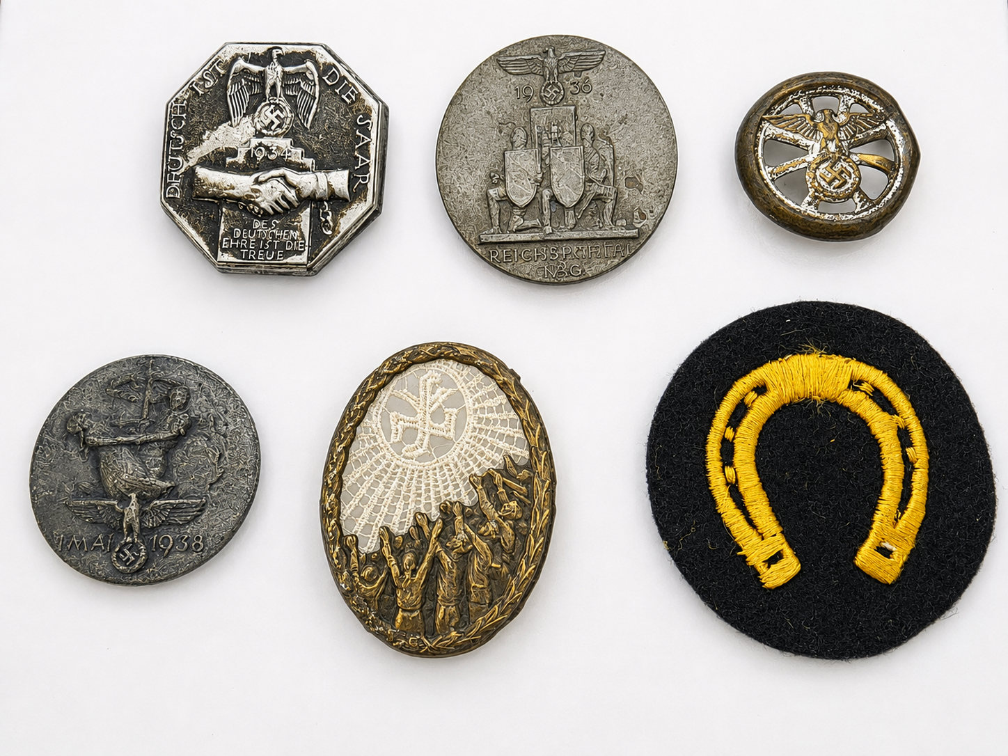 WWII German Badge Lot INS69 – Reverse and Construction Details
