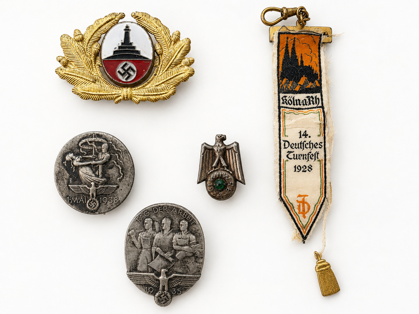 Original German Badge Lot 1928–1938 INS73 Front