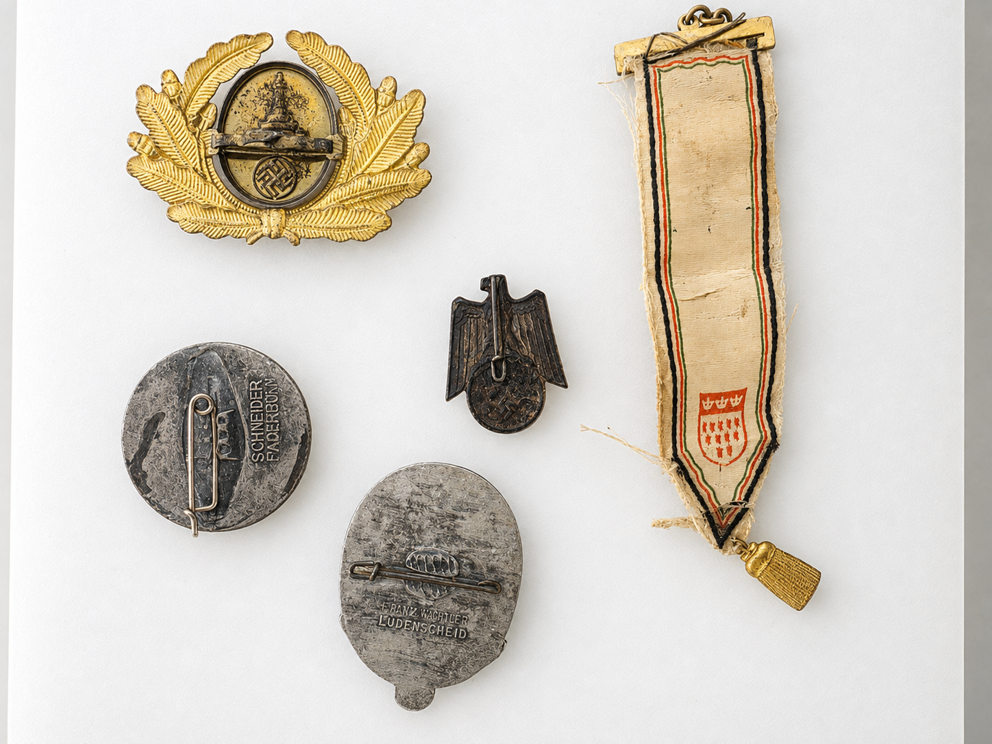 Original German Badge & Tinnie Lot 1928–1938 – Turnfest Köln, Tag der Arbeit & 1 Mai - Image 2