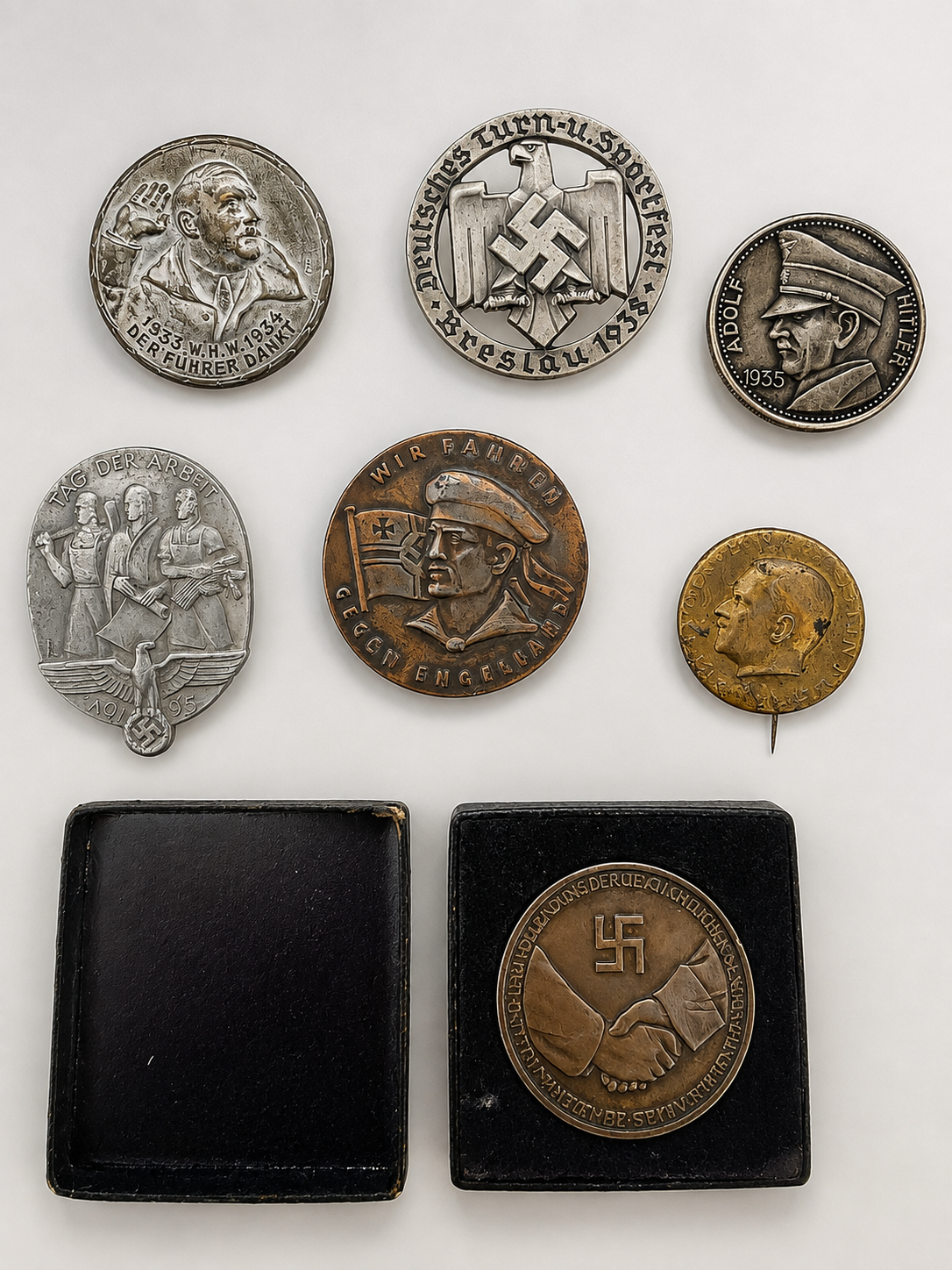 Third Reich badges German WWII medallions collection INS-75 front