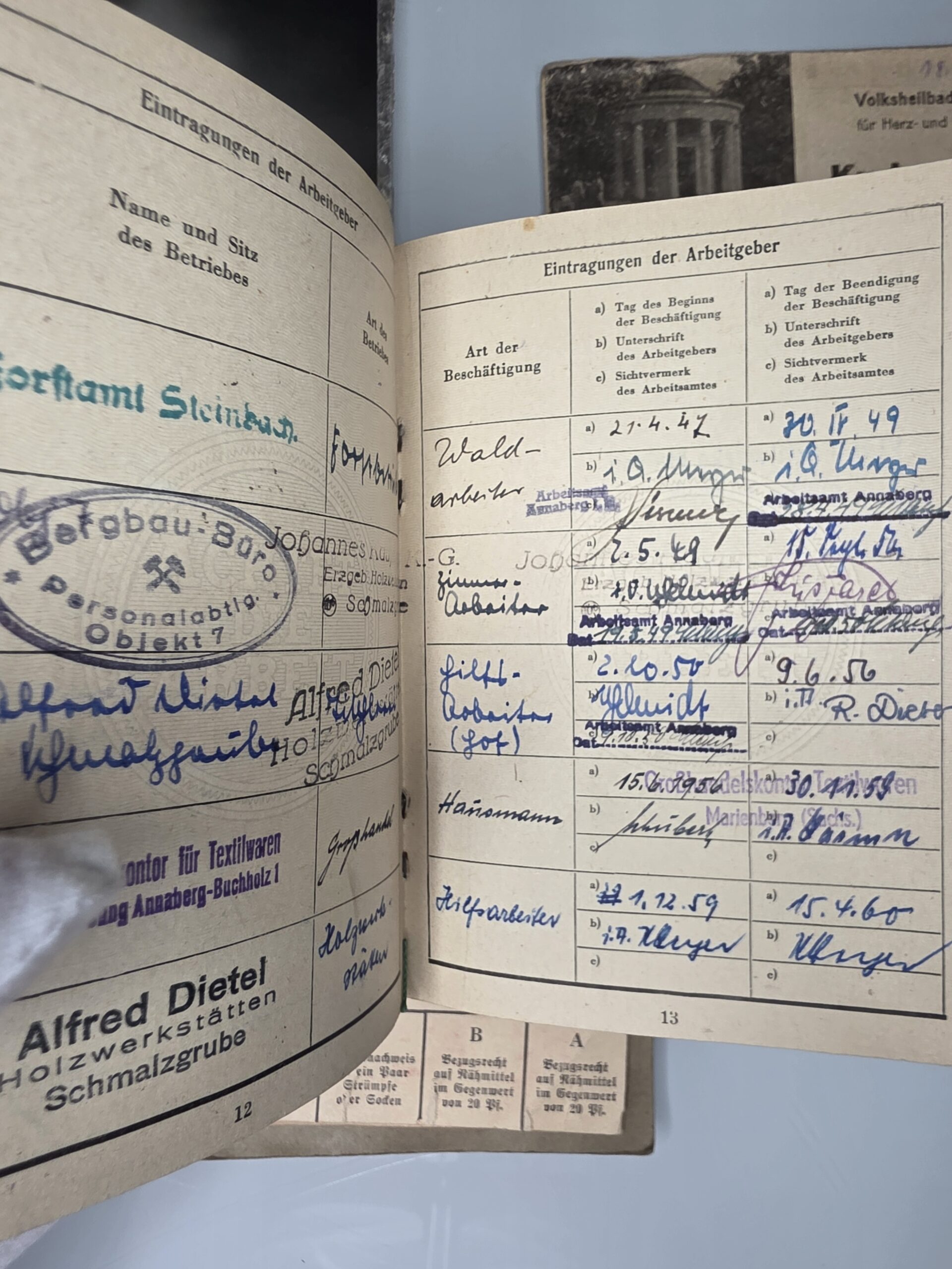WWII German Document Collection – Rare 10-Piece Saxony Archive - Image 6