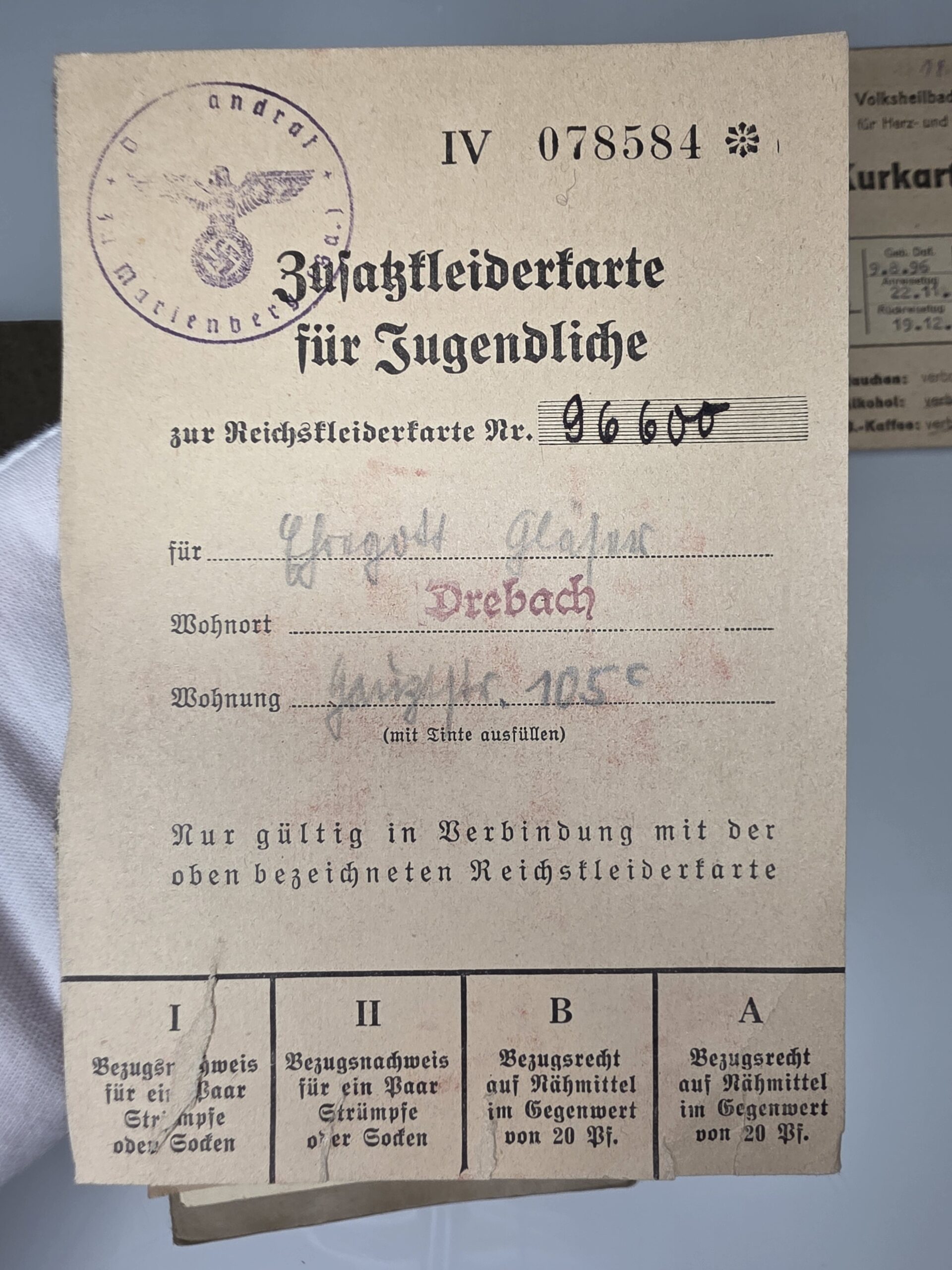 WWII German Document Collection – Rare 10-Piece Saxony Archive - Image 8