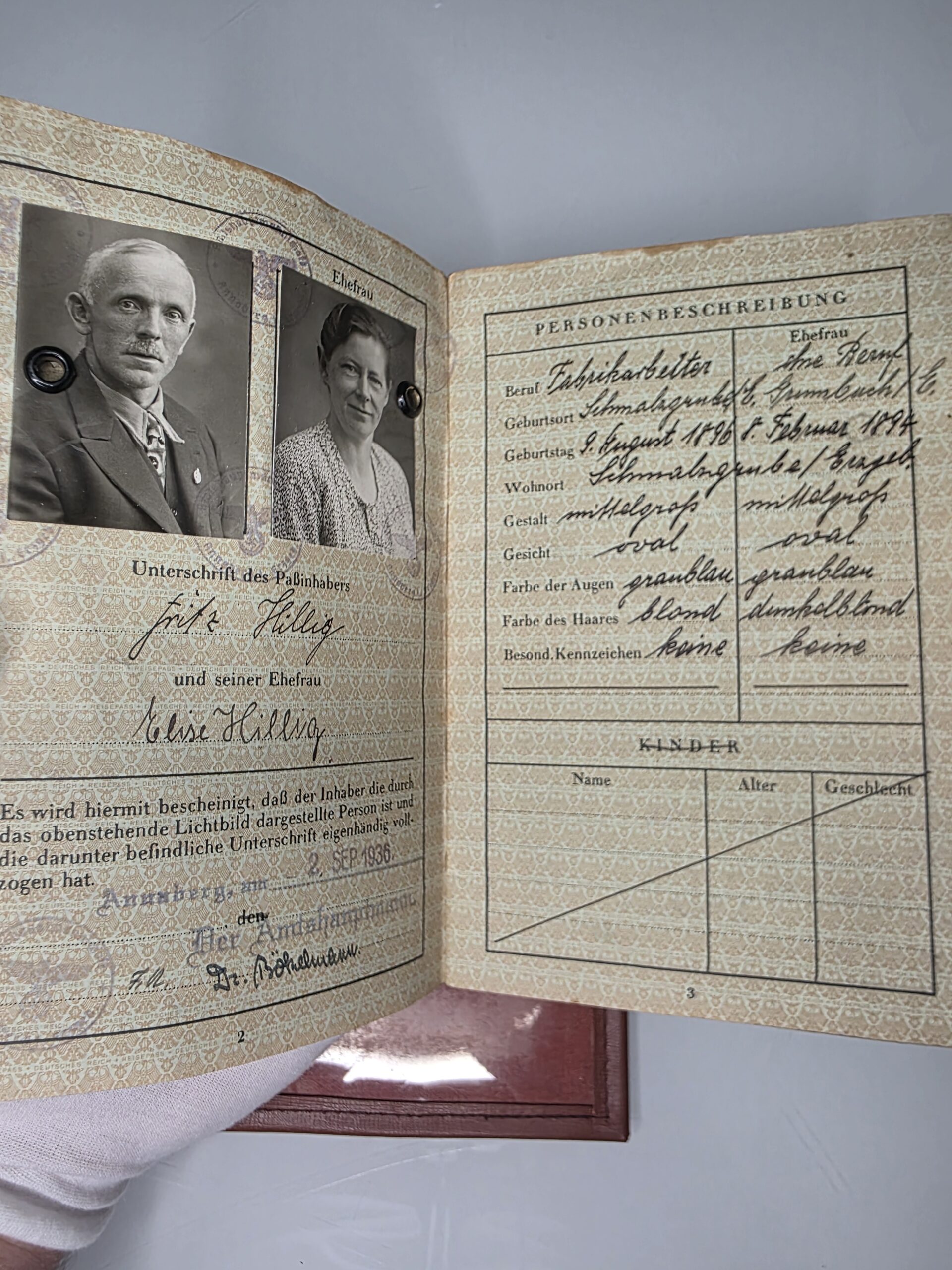 WWII German Document Collection – Rare 10-Piece Saxony Archive - Image 13
