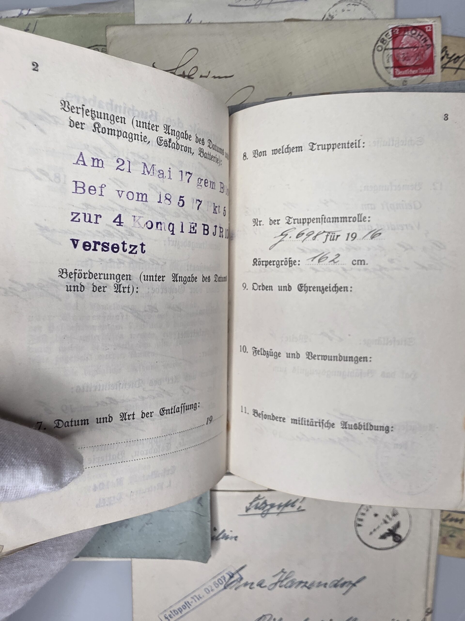 WWII German Wehrpass Archive – Feldpost & WWI Militärpass - Image 12