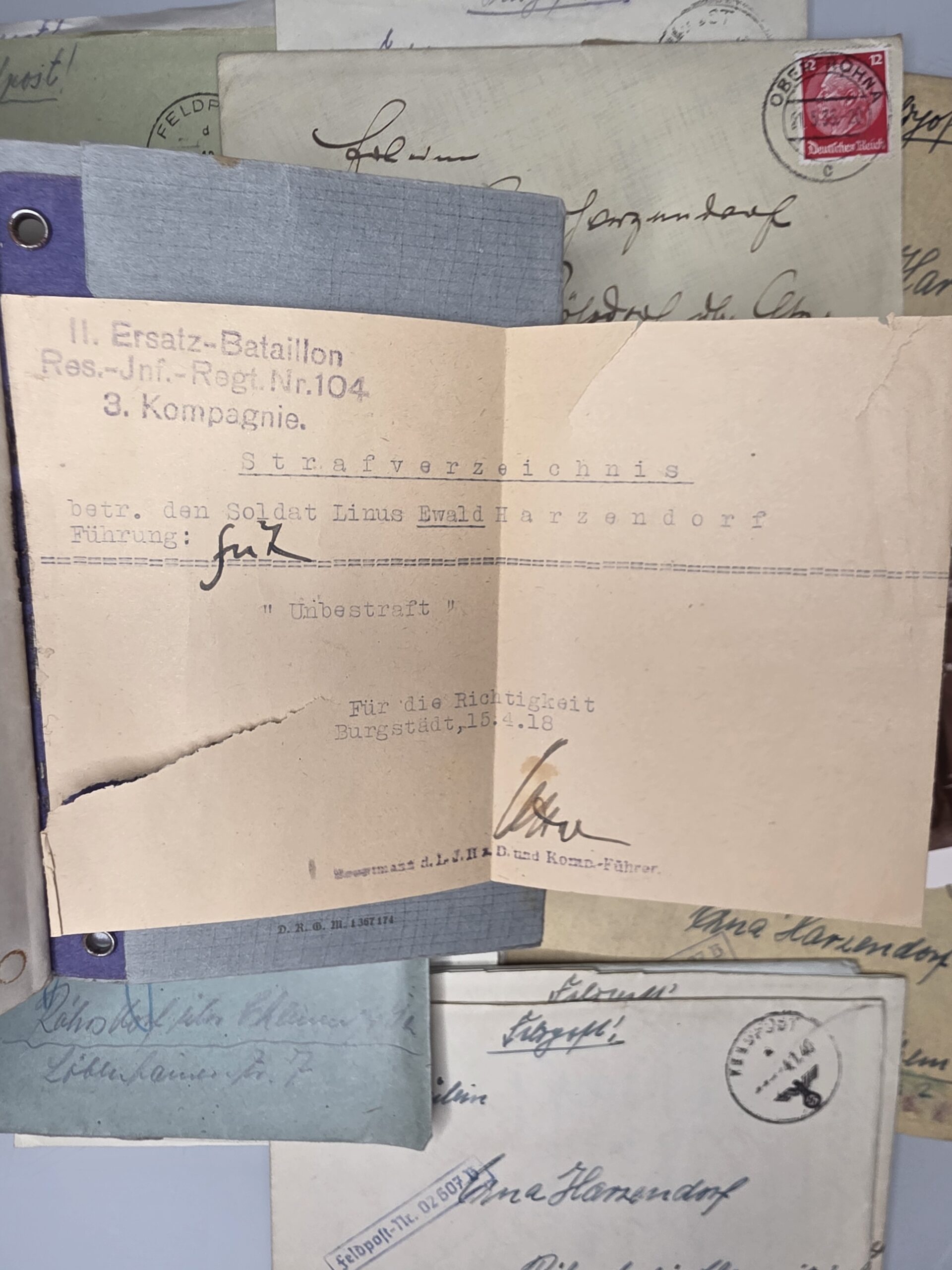 WWII German Wehrpass Archive – Feldpost & WWI Militärpass - Image 11