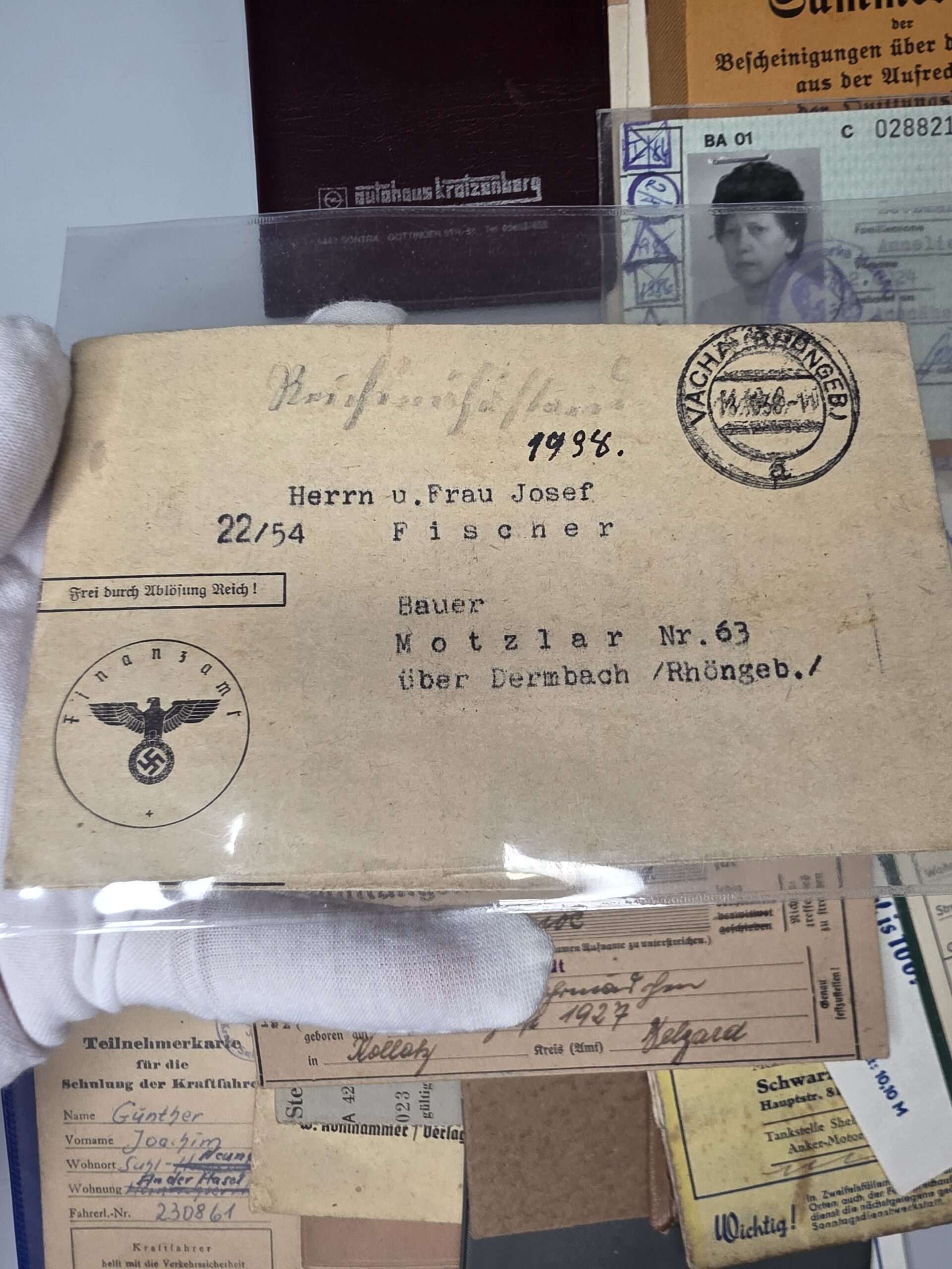 WWII German Document Archive 1938–1945 – Wehrmacht, IDs & Ration Papers - Image 12