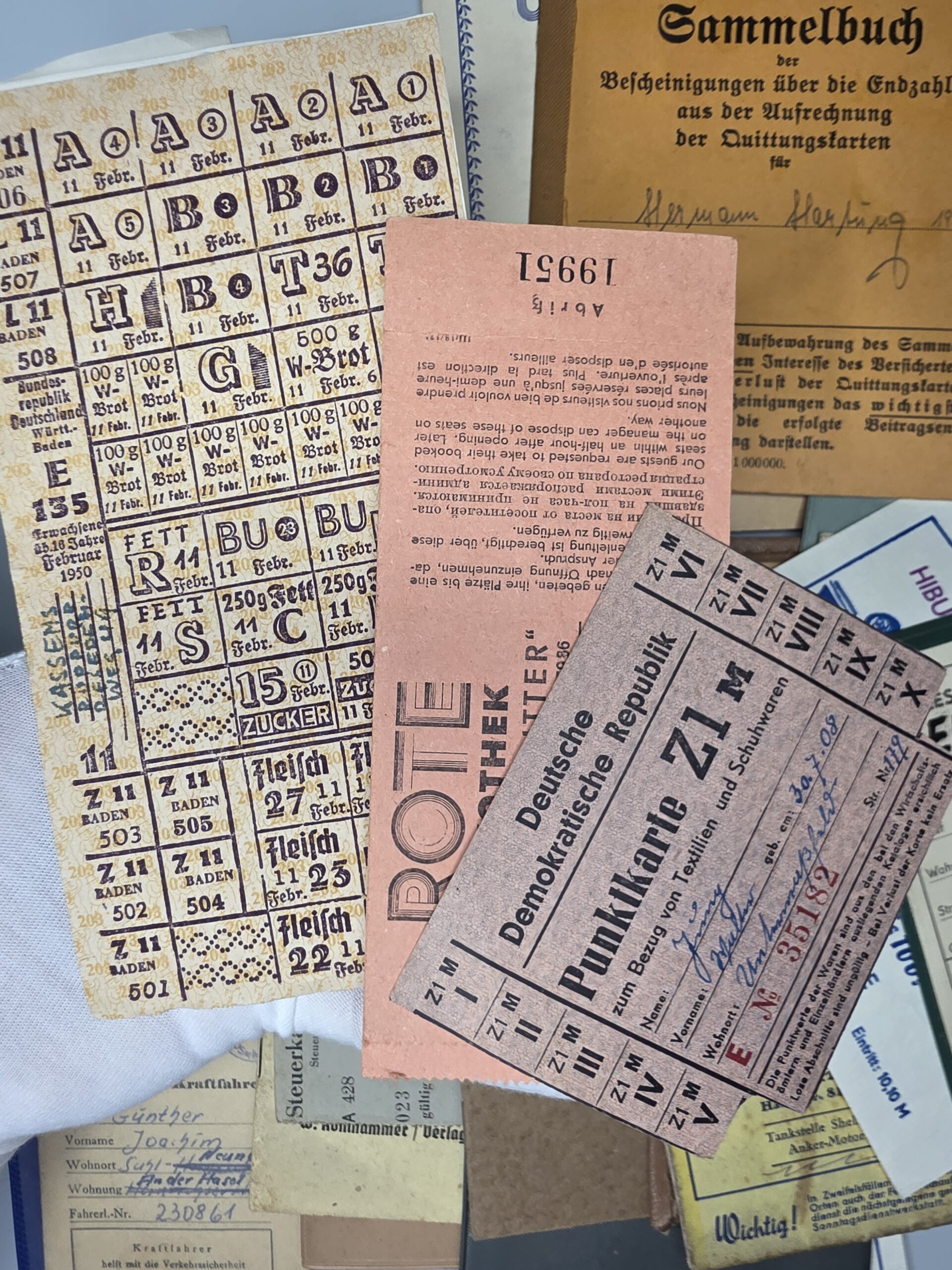 WWII German Document Archive 1938–1945 – Wehrmacht, IDs & Ration Papers - Image 9