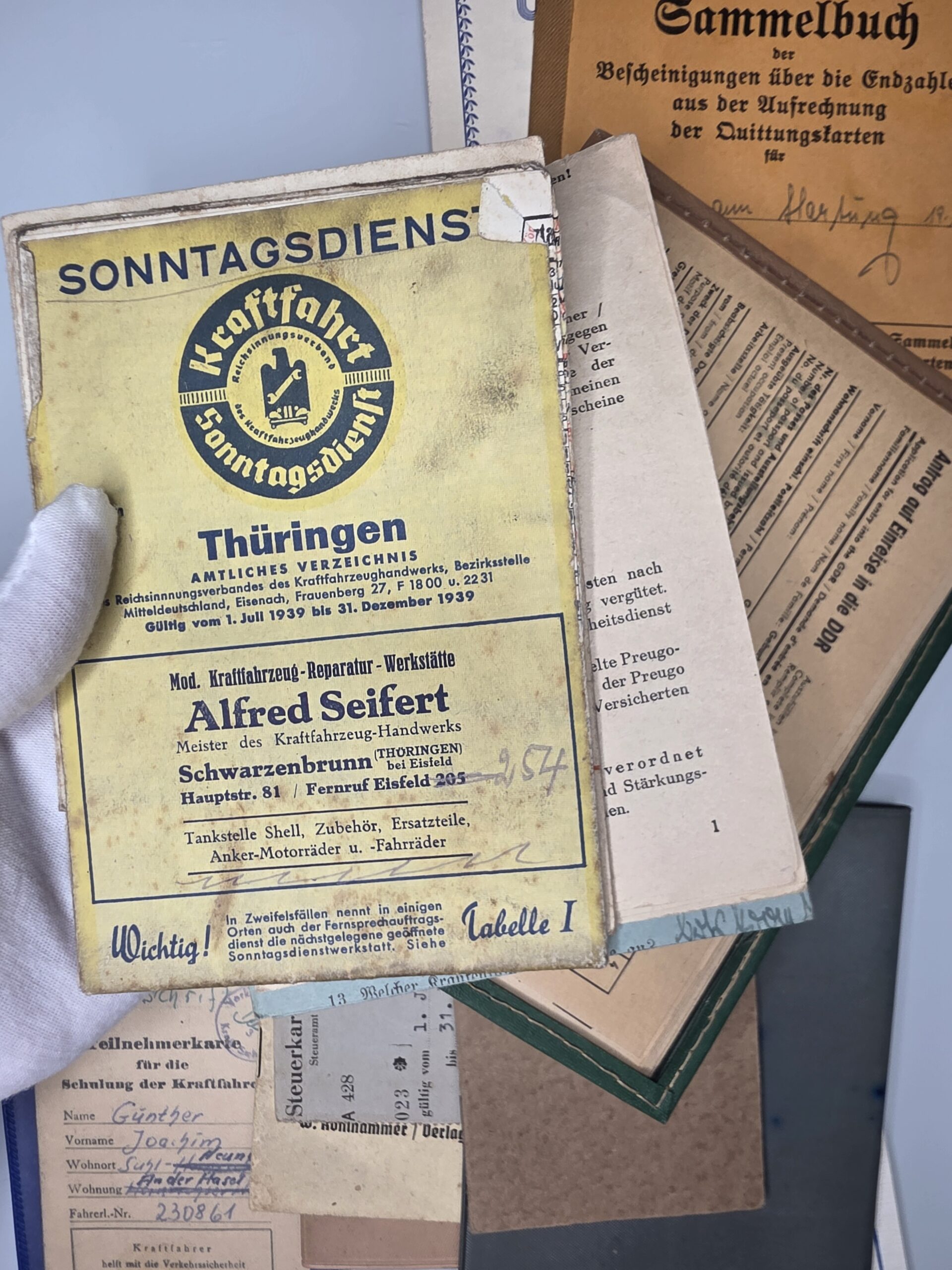 WWII German Document Archive 1938–1945 – Wehrmacht, IDs & Ration Papers - Image 8