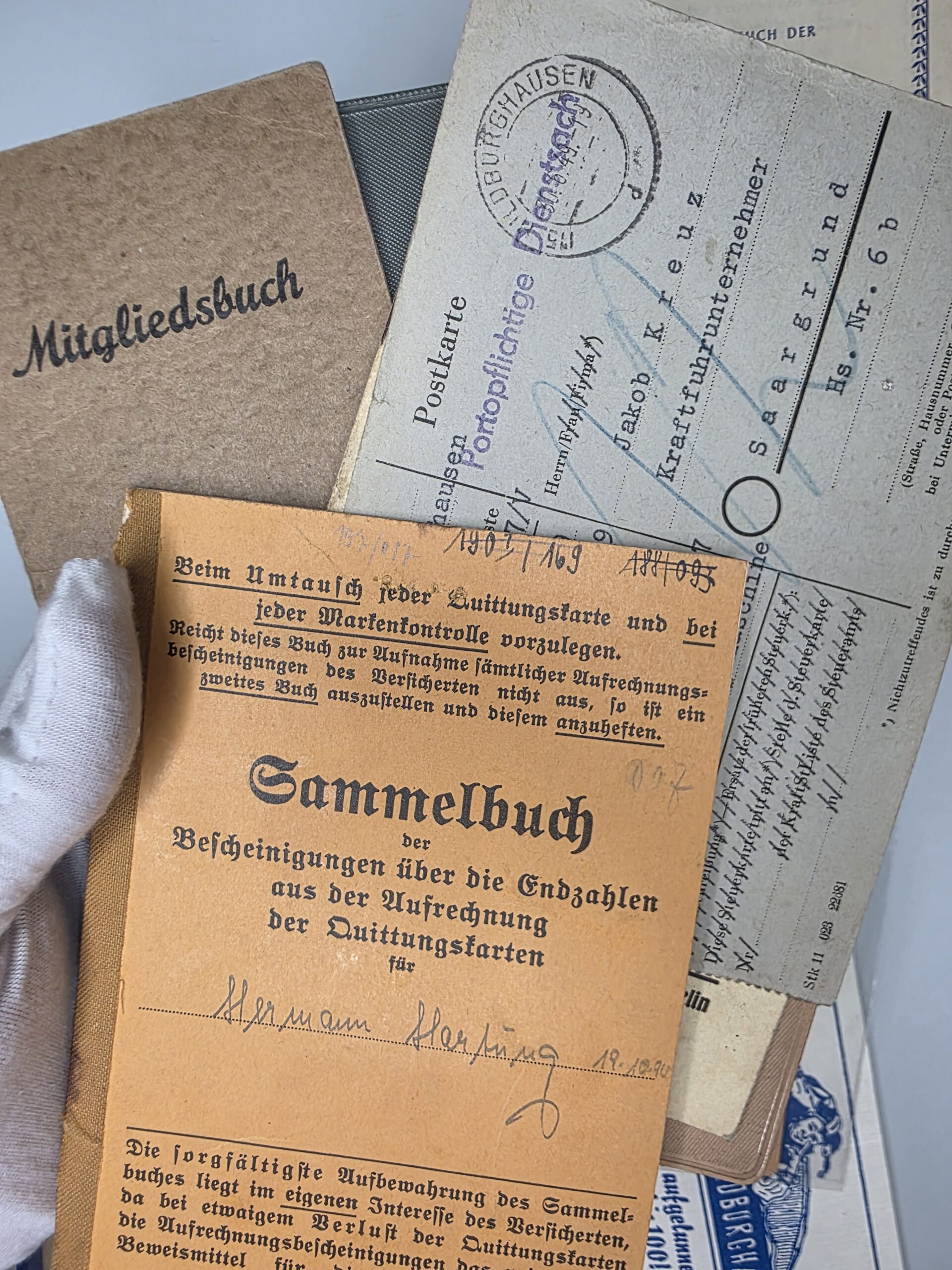 WWII German Document Archive 1938–1945 – Wehrmacht, IDs & Ration Papers - Image 7