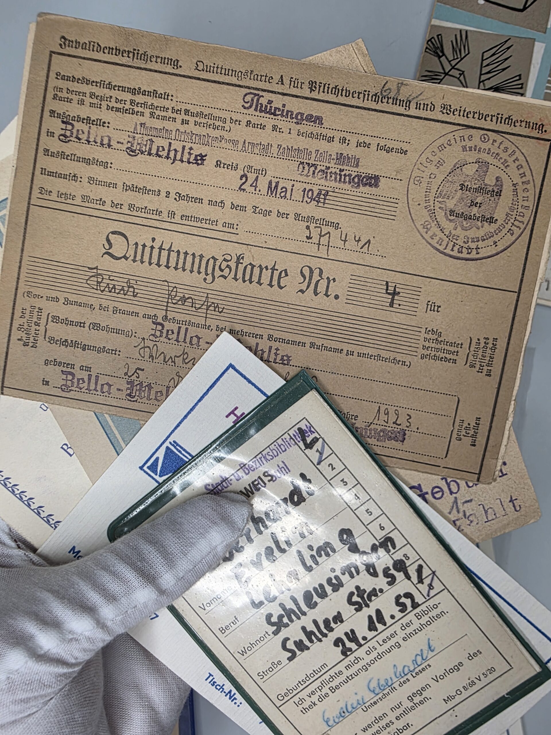 WWII German Document Archive 1938–1945 – Wehrmacht, IDs & Ration Papers - Image 6
