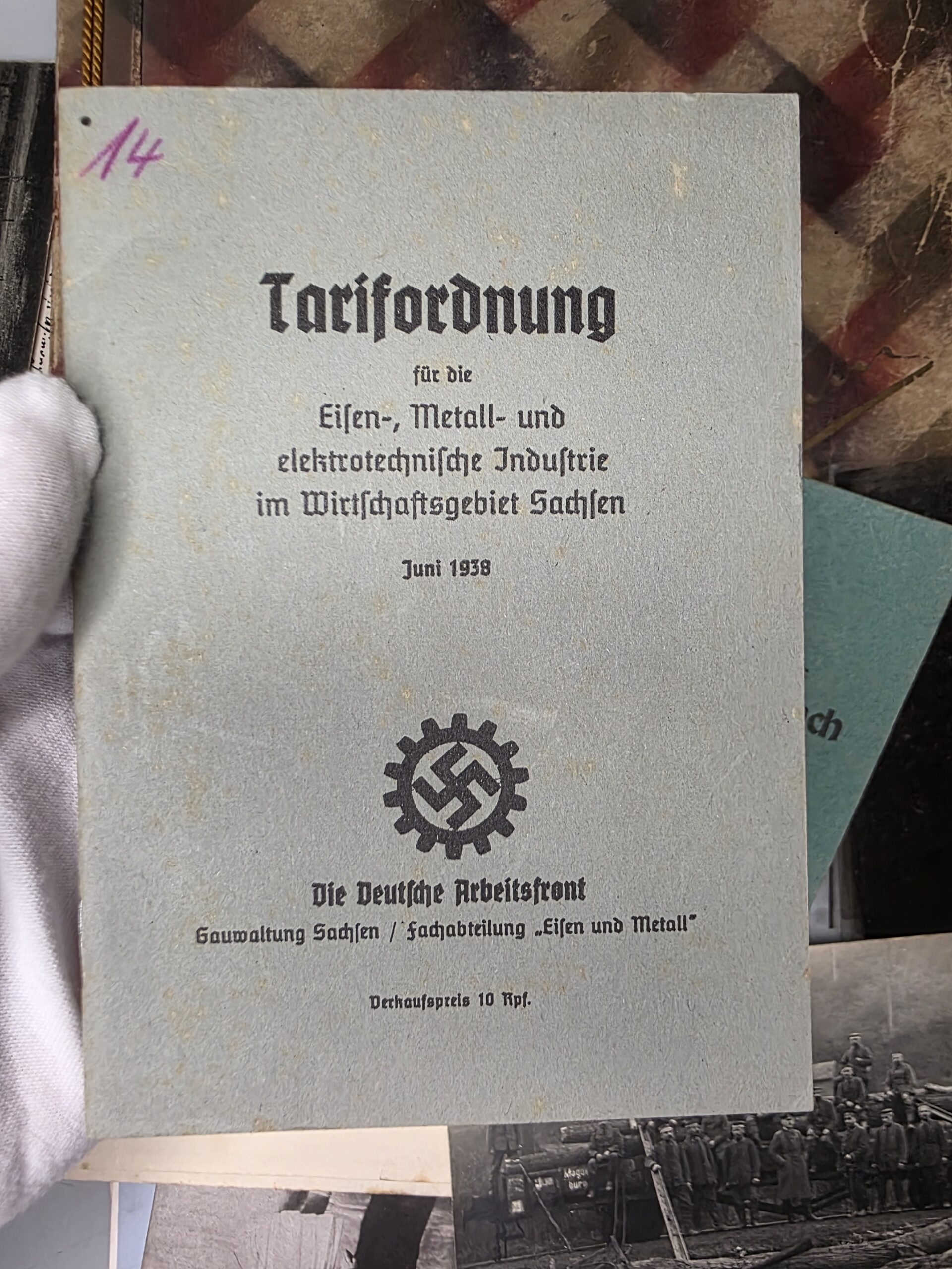 WWII German Wehrpass Group – 256th Infantry Division, Ostmedaille & Death Letter - Image 12