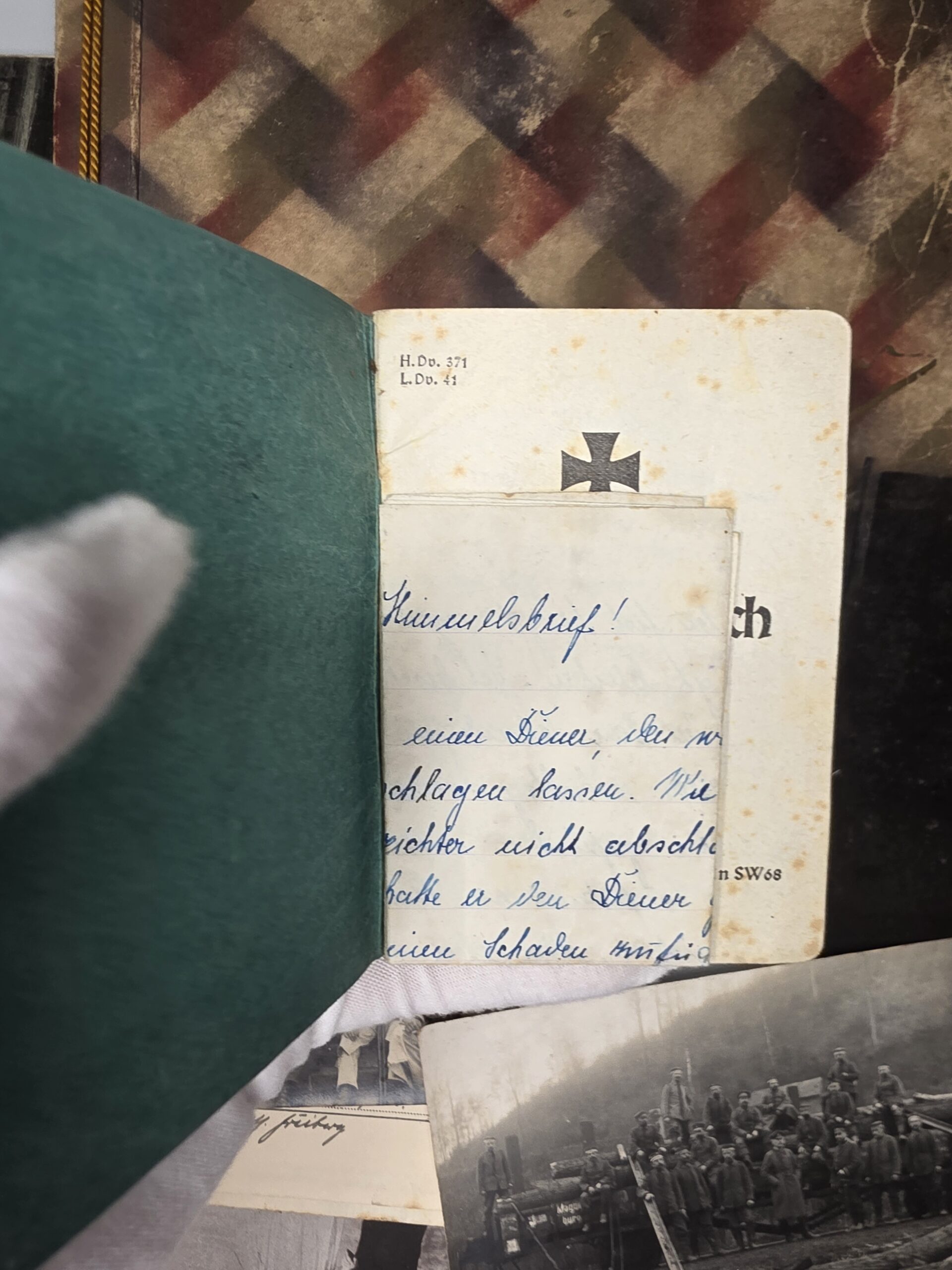 WWII German Wehrpass Group – 256th Infantry Division, Ostmedaille & Death Letter - Image 11