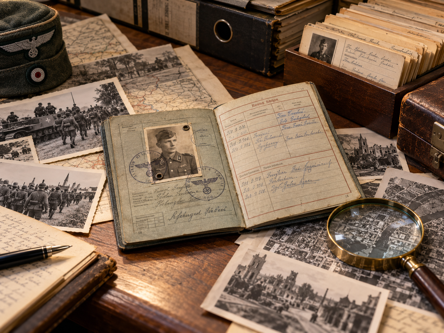 wehrpass-awards-campaign-entries Illustrative image – German Wehrpass Guide: How to Read and Research a WWII Military Service Record