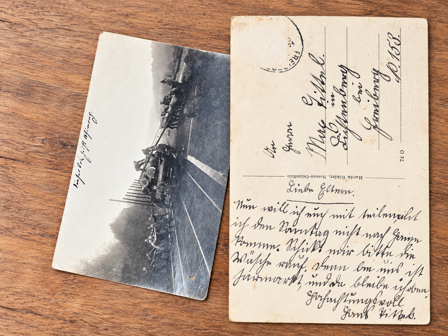 Illustrative WWII German Feldpost postcards used to explain field post numbers in unit research